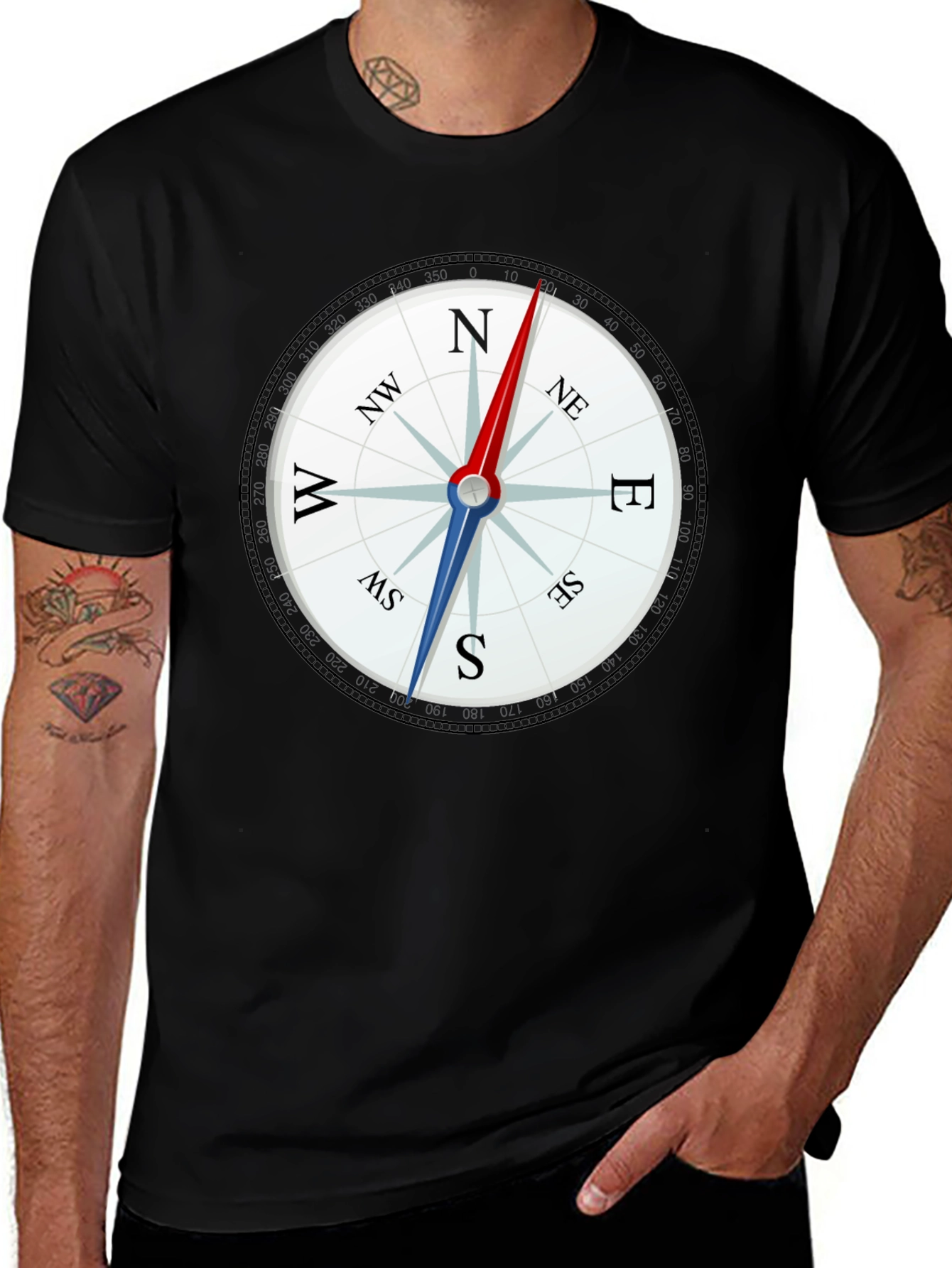 Variant 21 of Compass Graphic Tee - Men's Classic Fit