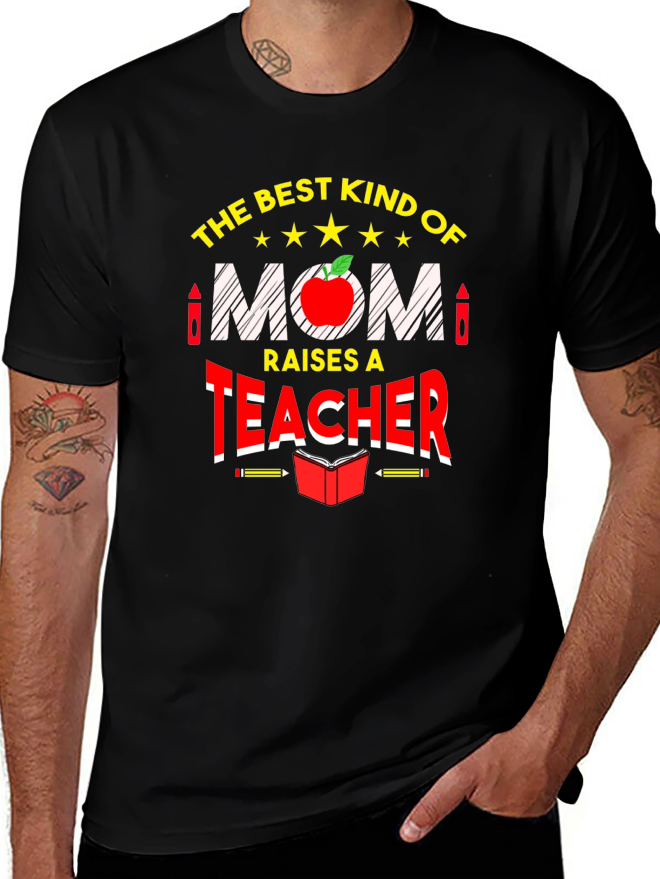 Variant 3 of Best Kind of Mom Raises a Teacher Graphic Tee