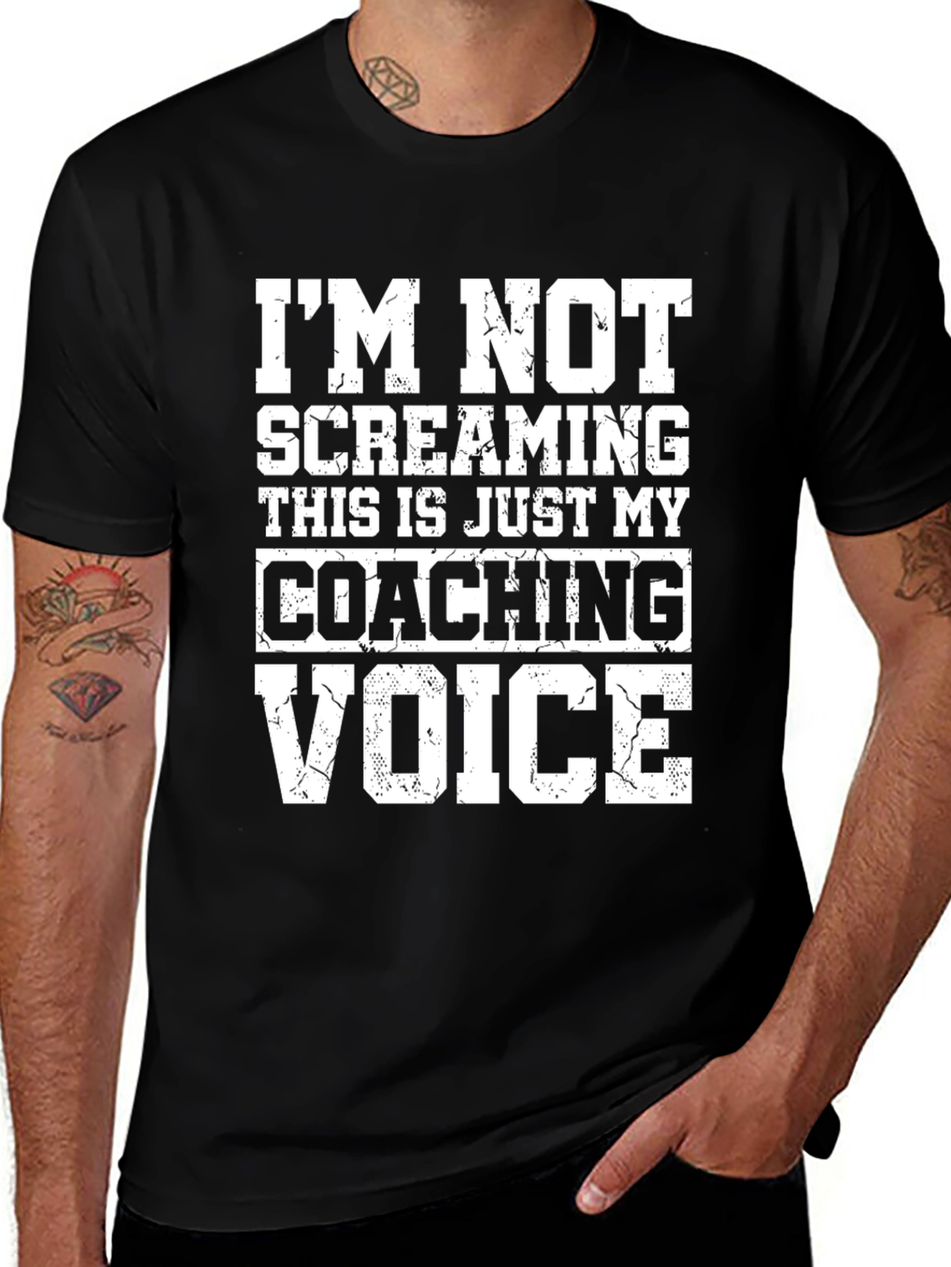 Variant 24 of Coaching Voice T-Shirt: I'm Not Screaming