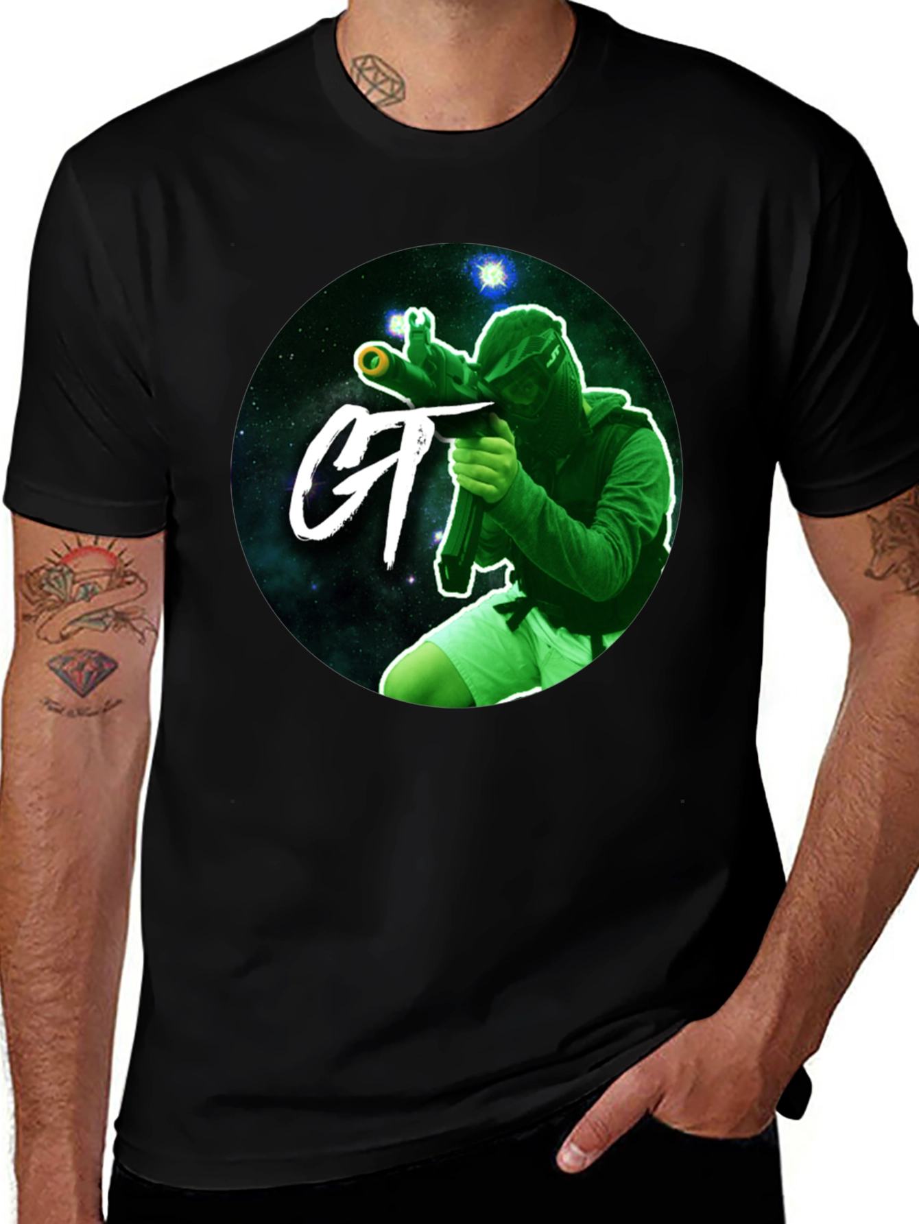 Variant 30 of Cosmic Paintball T-Shirt - Gamer Tee
