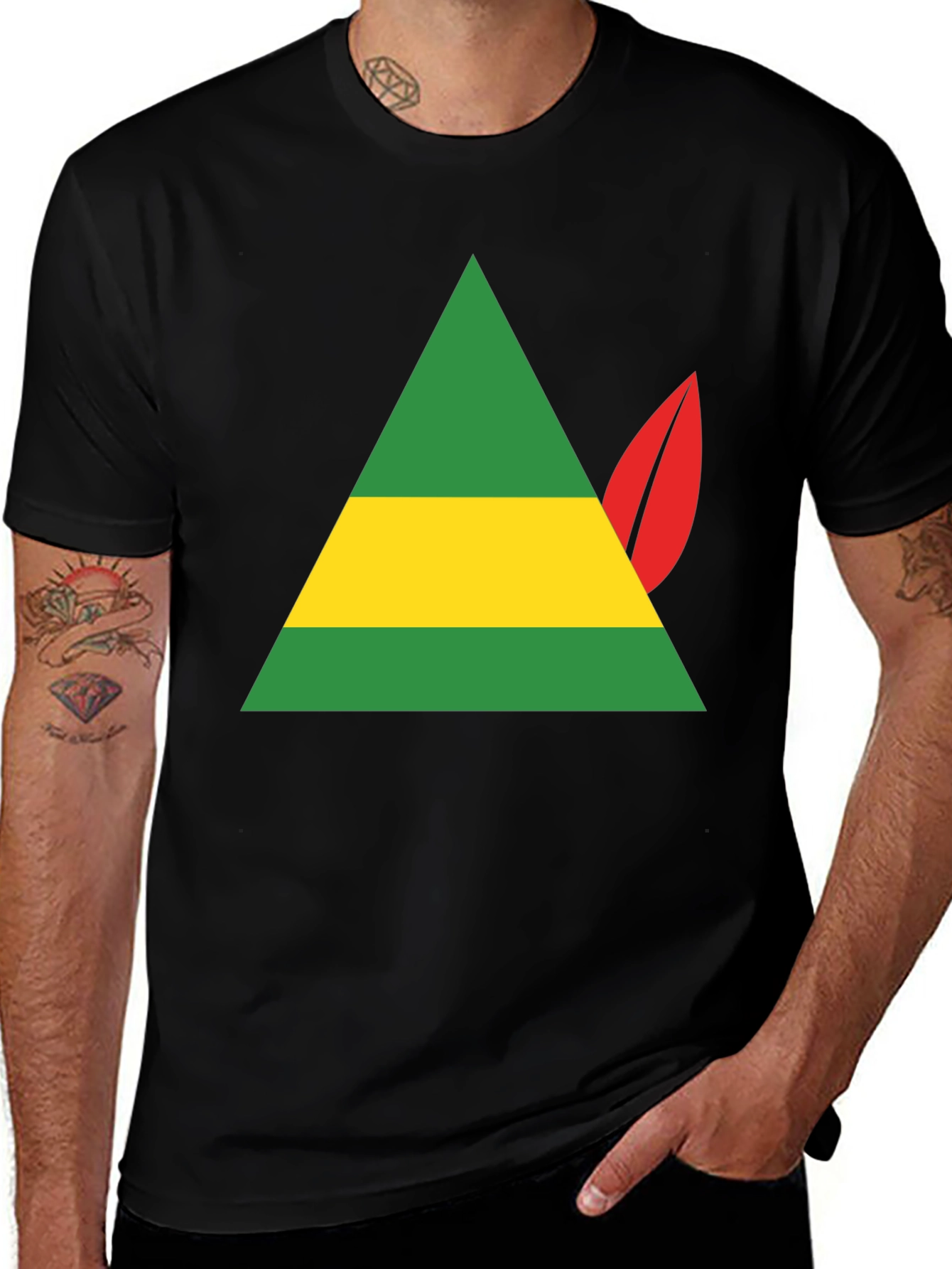 Variant 22 of Elf Hat T-Shirt - Festive Holiday Apparel