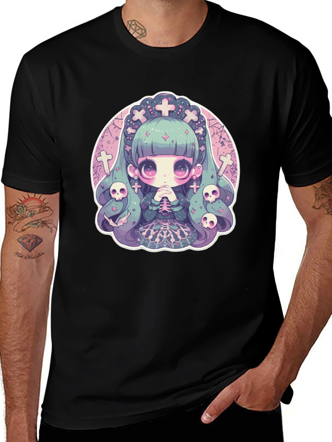 Variant 27 of Gothic Anime Girl T-Shirt