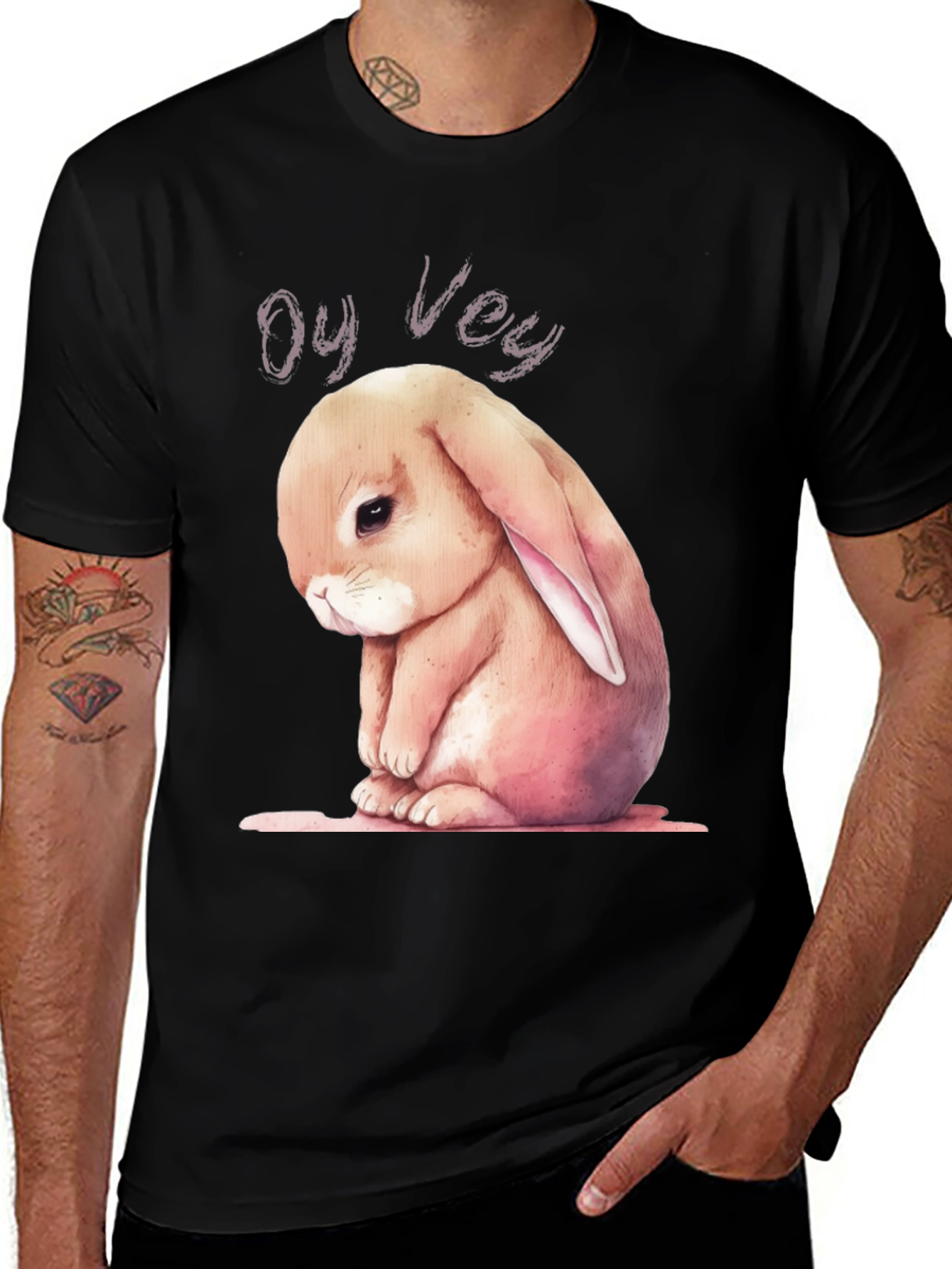 Variant 13 of Oy Vey Bunny Graphic T-Shirt