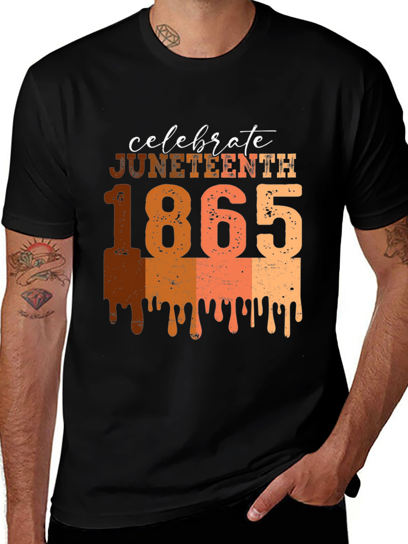 Juneteenth Celebrate 1865 Graphic T-Shirt