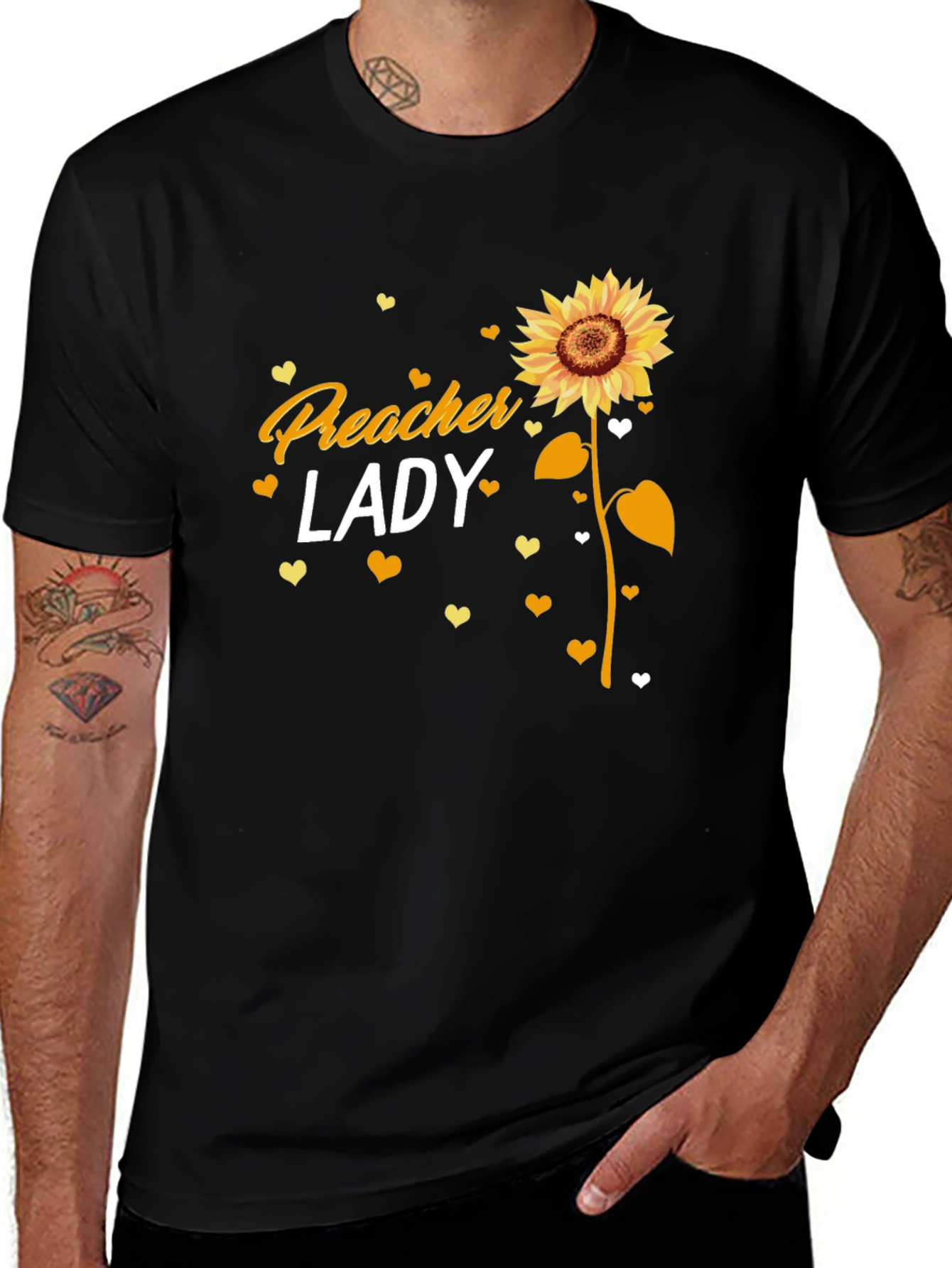 Preacher Lady Sunflower T-Shirt - Christian Women's Tee
