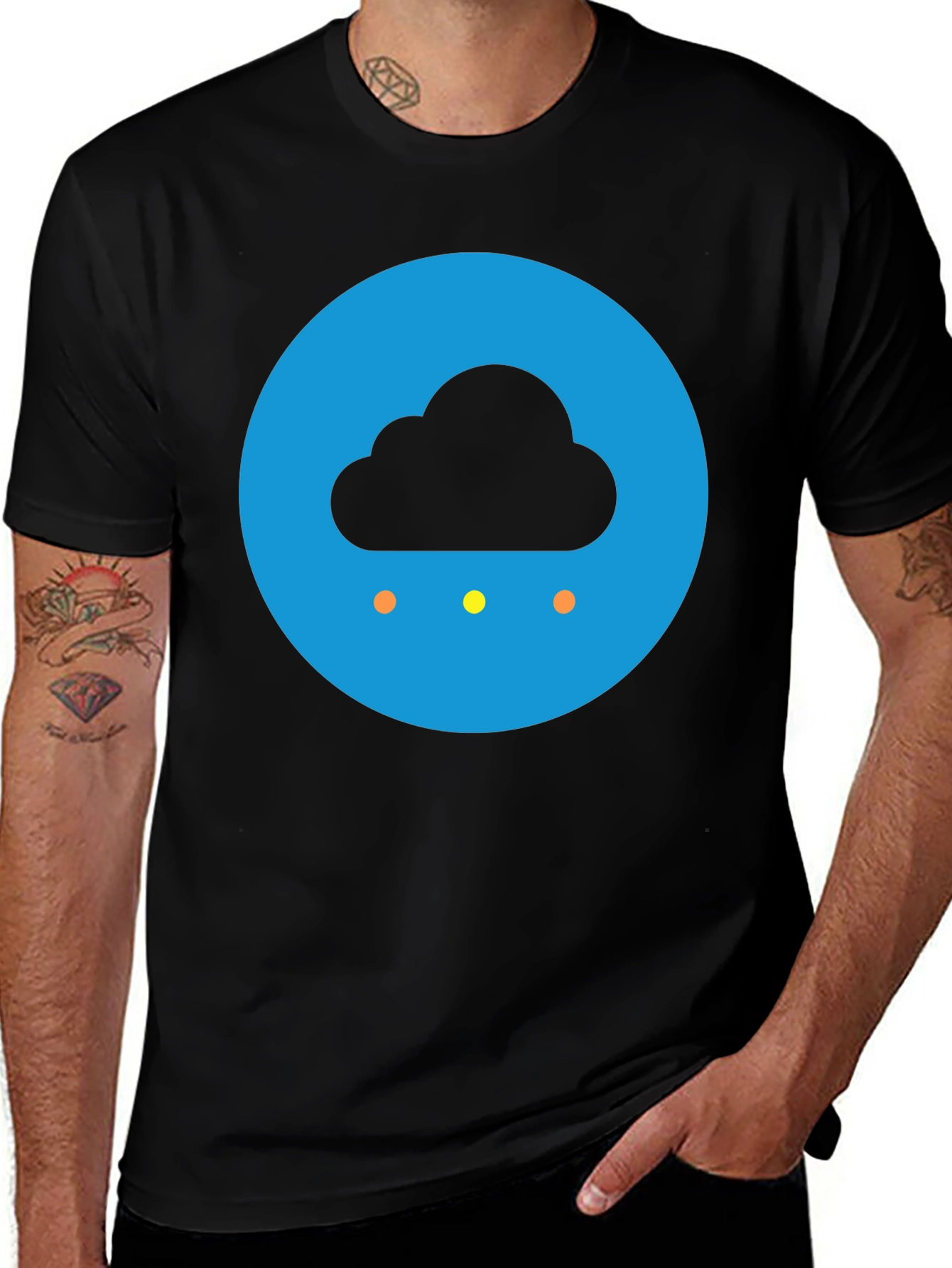 Variant 25 of Rainy Day T-Shirt - Weather Cloud Graphic Tee