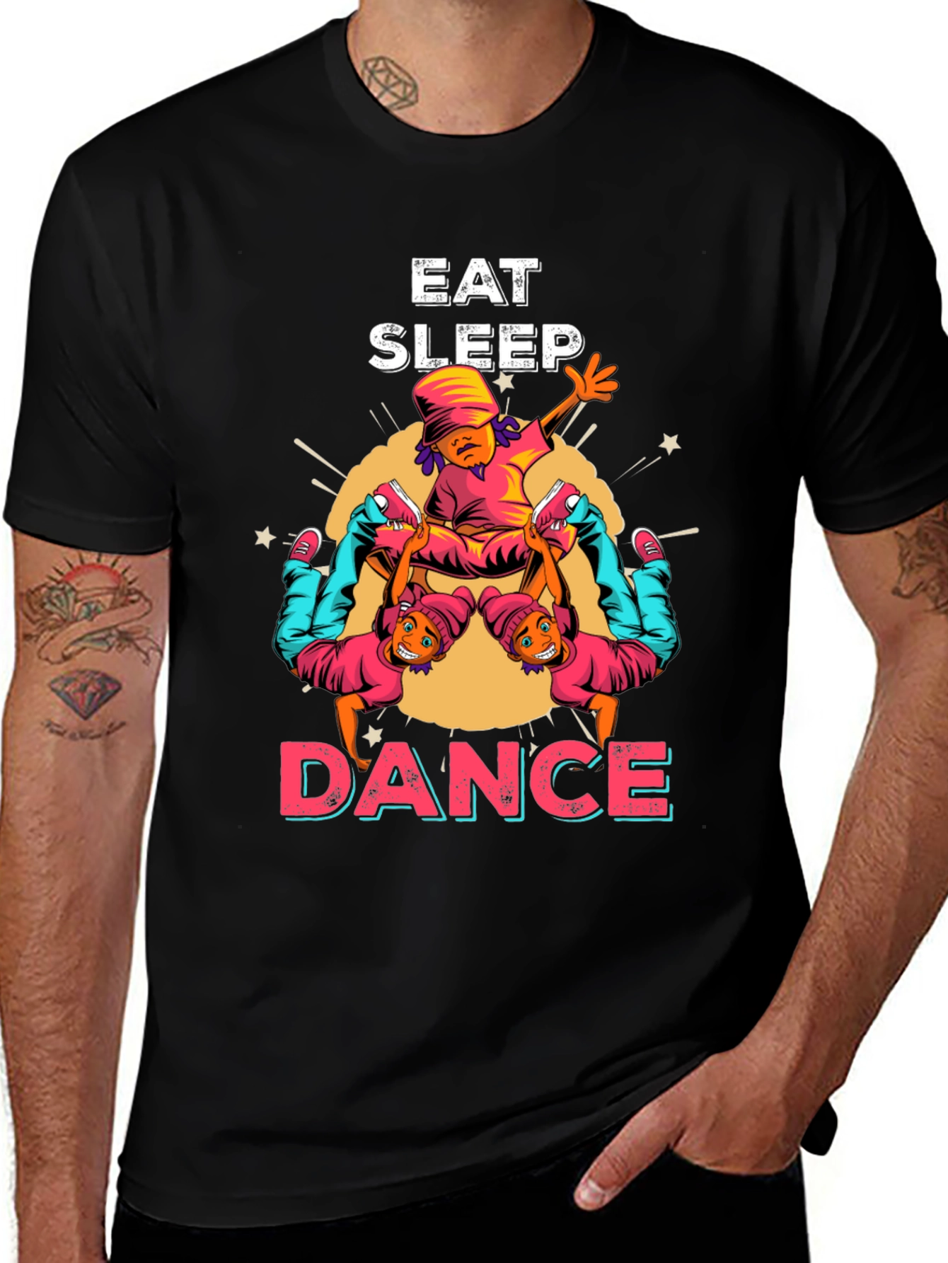 Variant 7 of Eat Sleep Dance Graphic T-Shirt - Urban Style