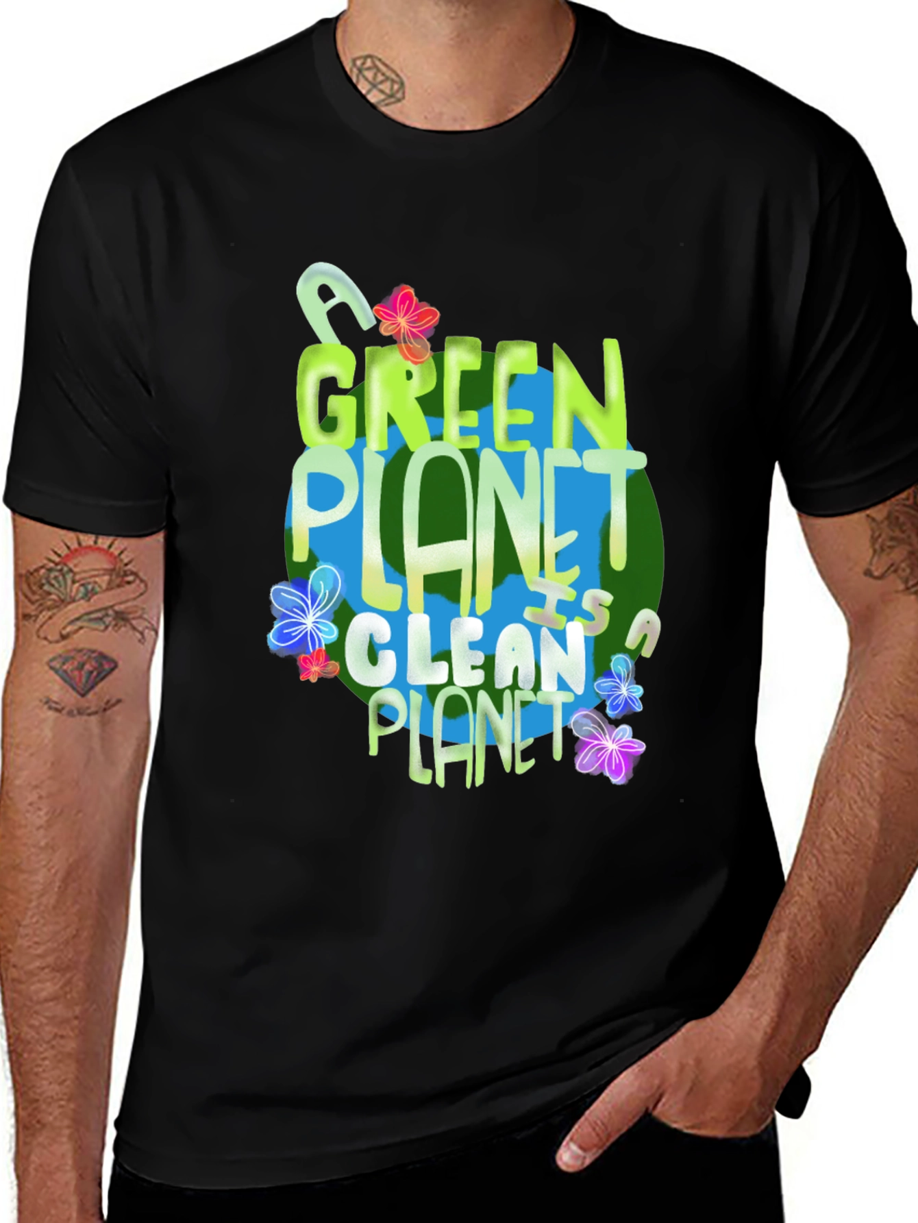 Green Planet Graphic T-Shirt - Eco-Friendly Fashion
