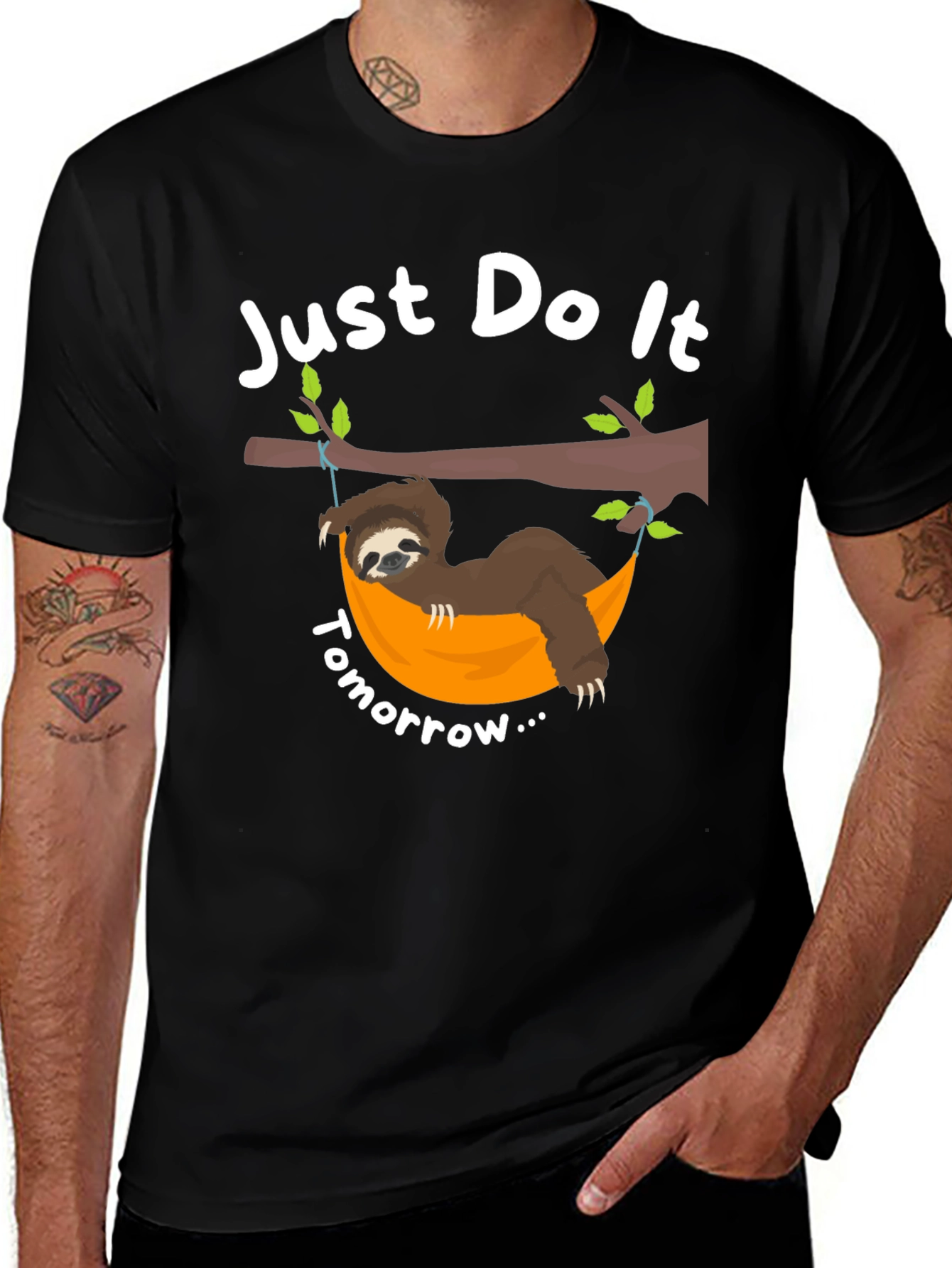 Variant 19 of Just Do It Tomorrow Sloth Graphic T-Shirt