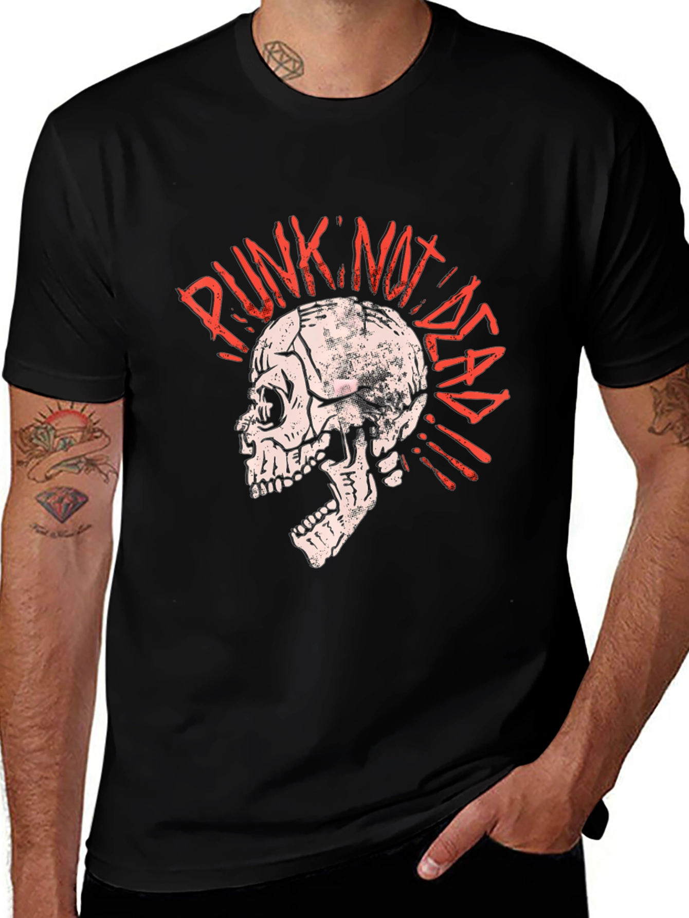 Variant 9 of Punk Not Dead Skull T-Shirt