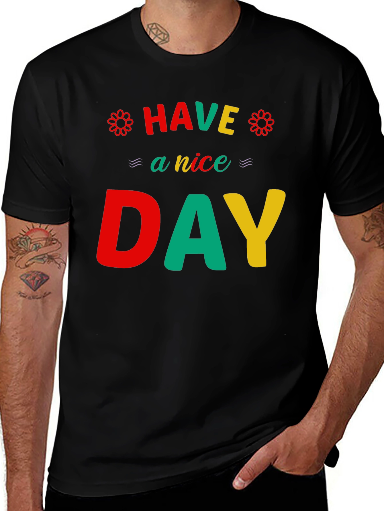Variant 5 of Have a Nice Day Graphic Tee - Comfort & Style