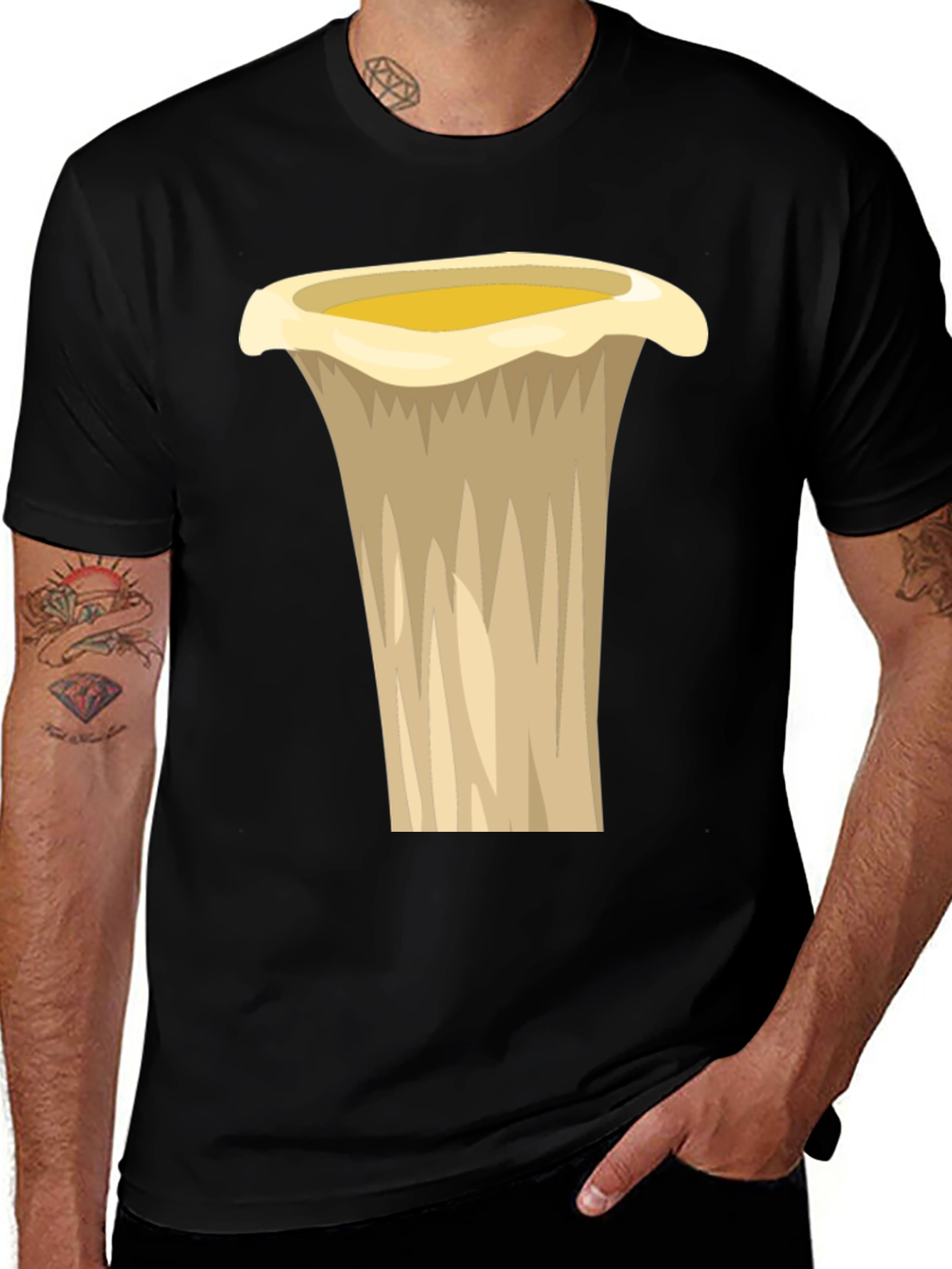 Variant 9 of Chanterelle Mushroom Graphic Tee - Unique Design