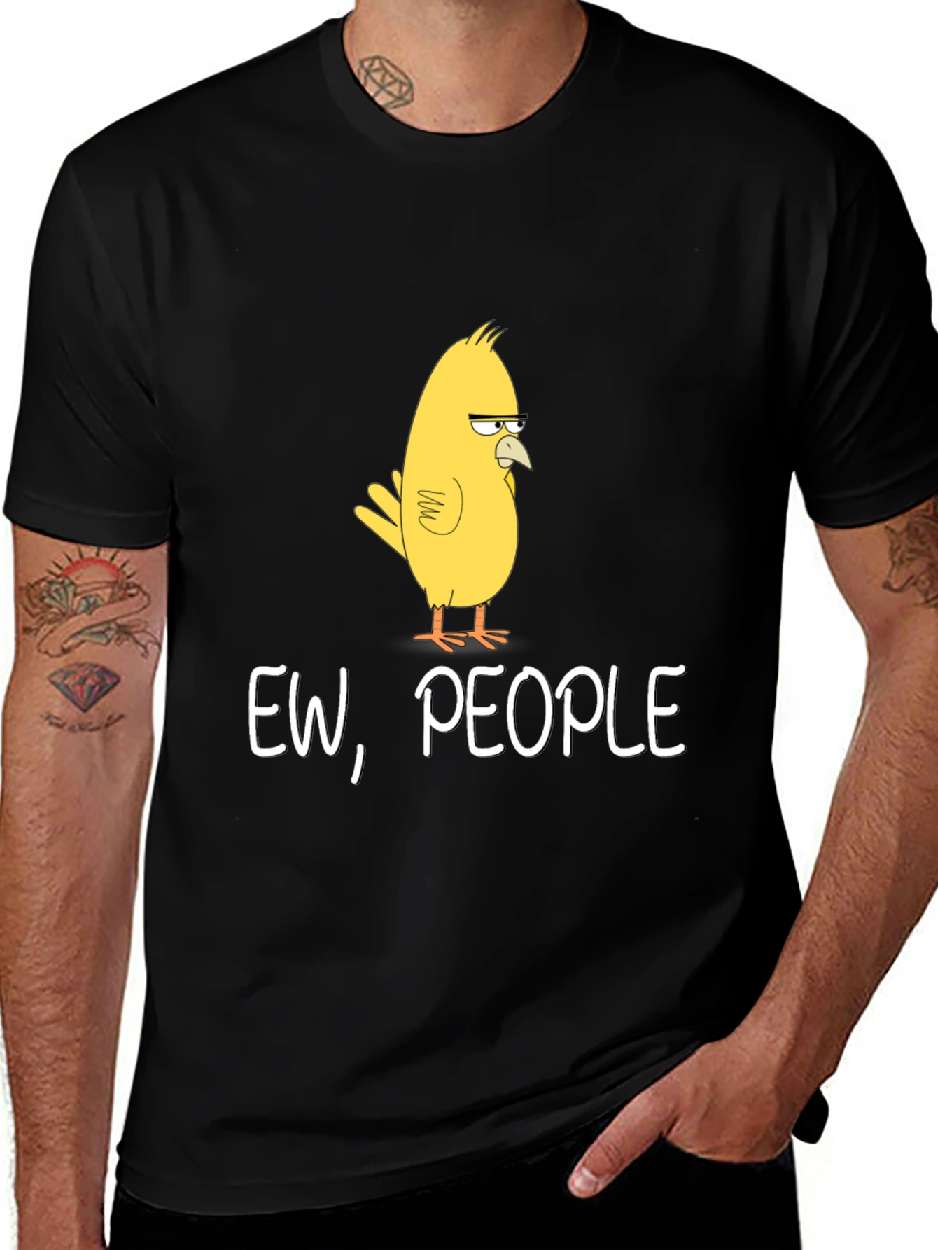 Variant 11 of Ew, People T-Shirt - Funny Bird Graphic Tee