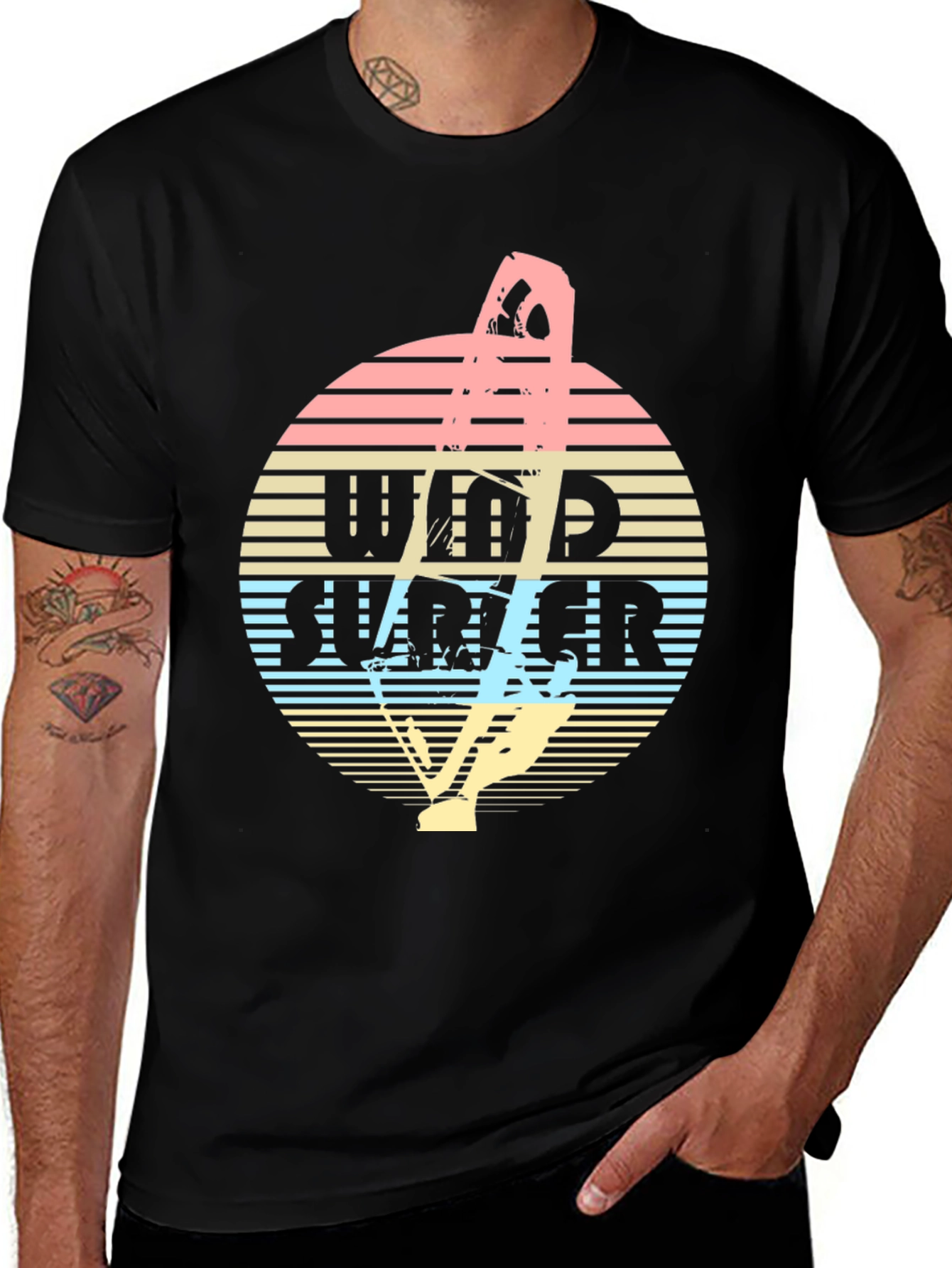Variant 16 of Retro Windsurfer T-Shirt - Vintage Style Tee