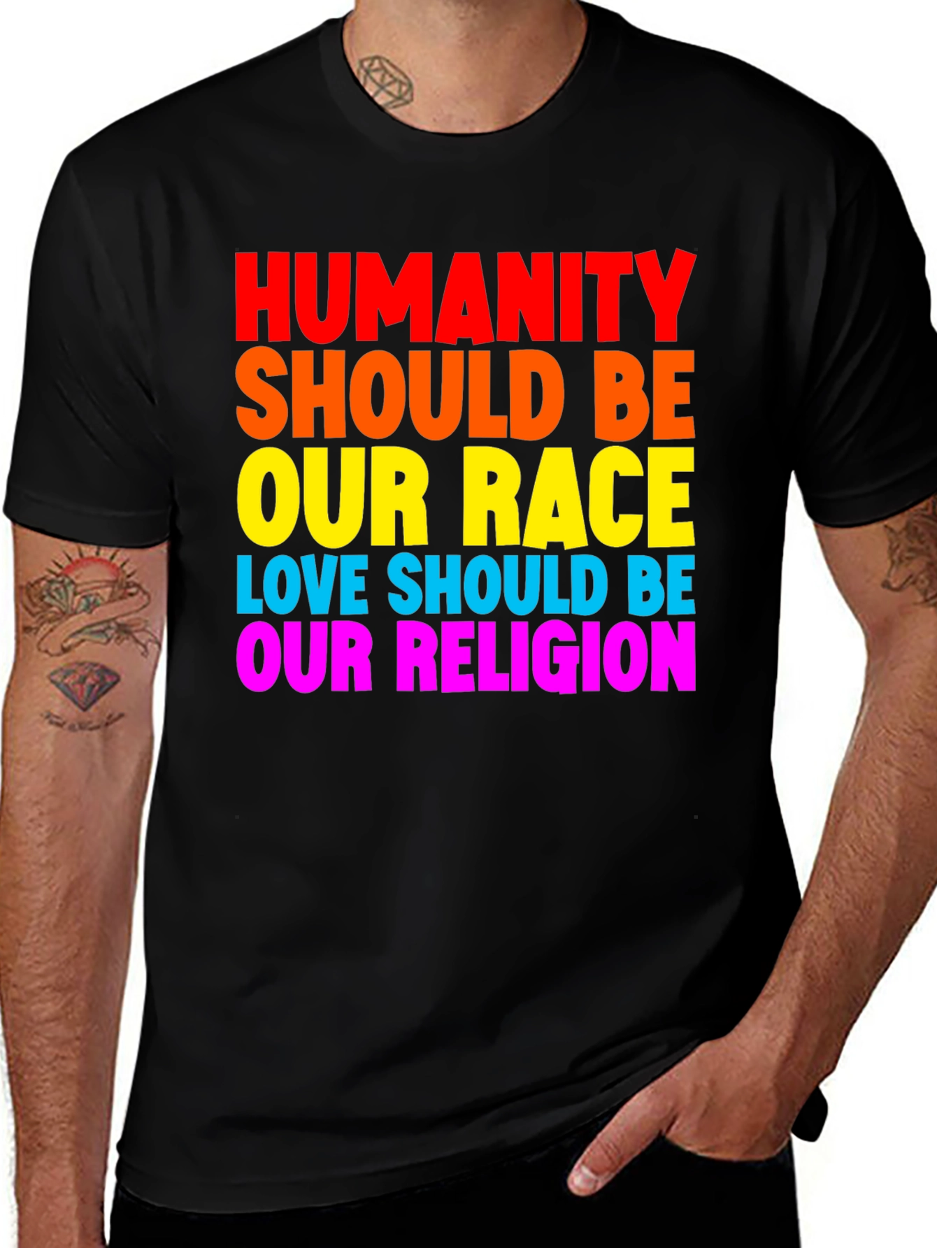 Variant 2 of Humanity Love Equality T-Shirt