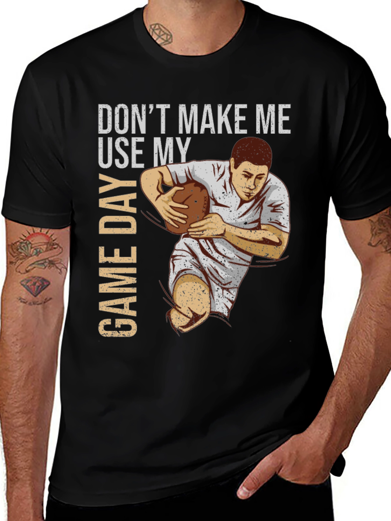 Variant 17 of Rugby Game Day Graphic T-Shirt