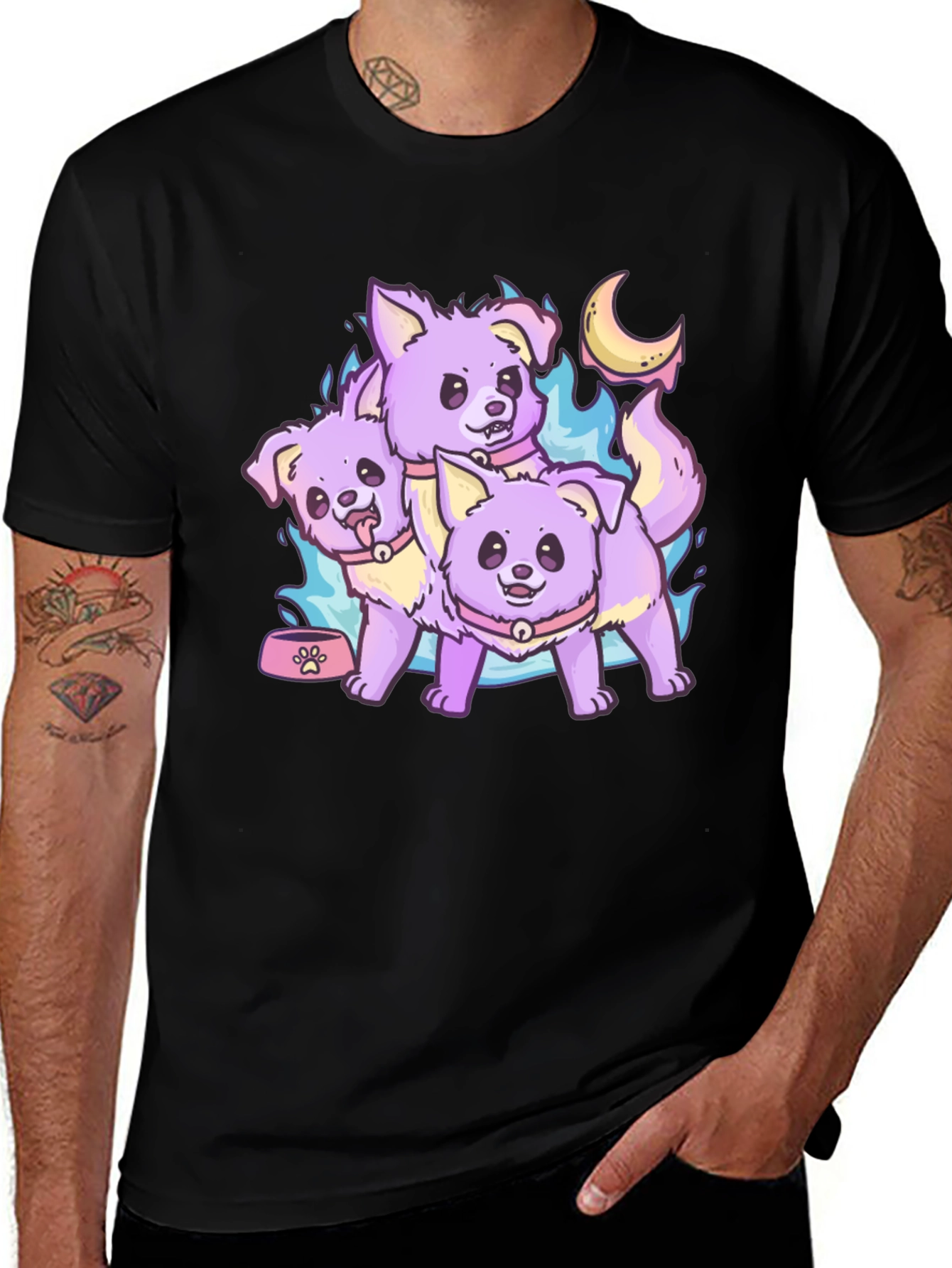 Variant 27 of Cute Cerberus Dog T-Shirt