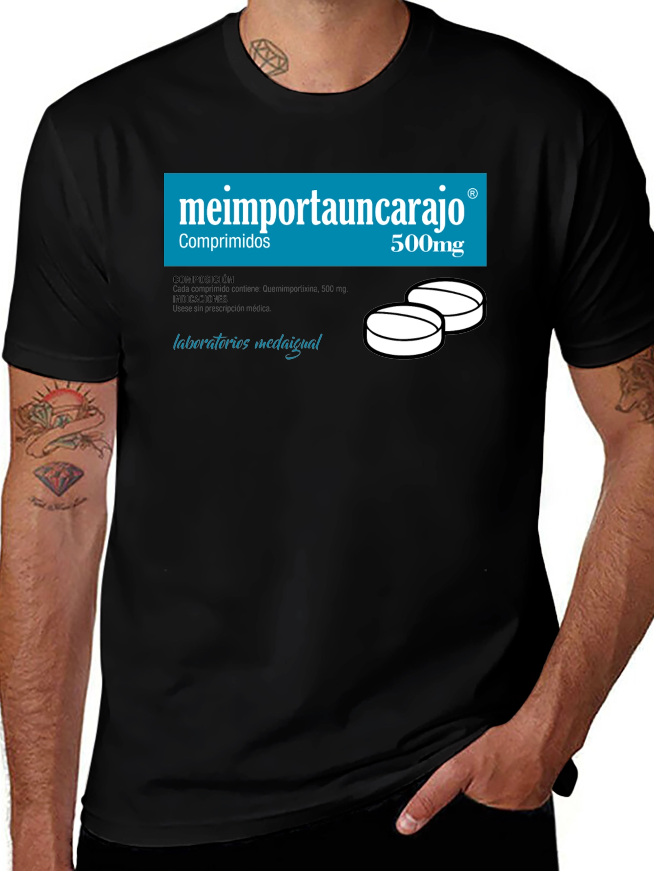 Variant 7 of Humorous "Me Importa Un Carajo" T-Shirt