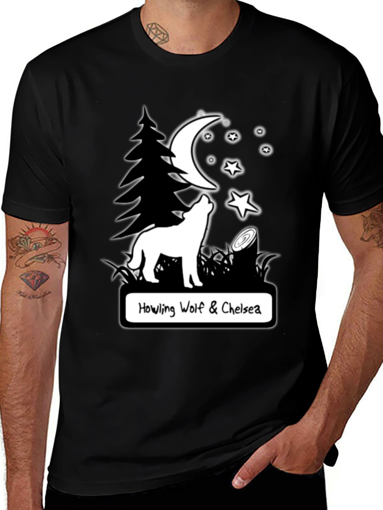 Variant 20 of Howling Wolf & Chelsea T-Shirt