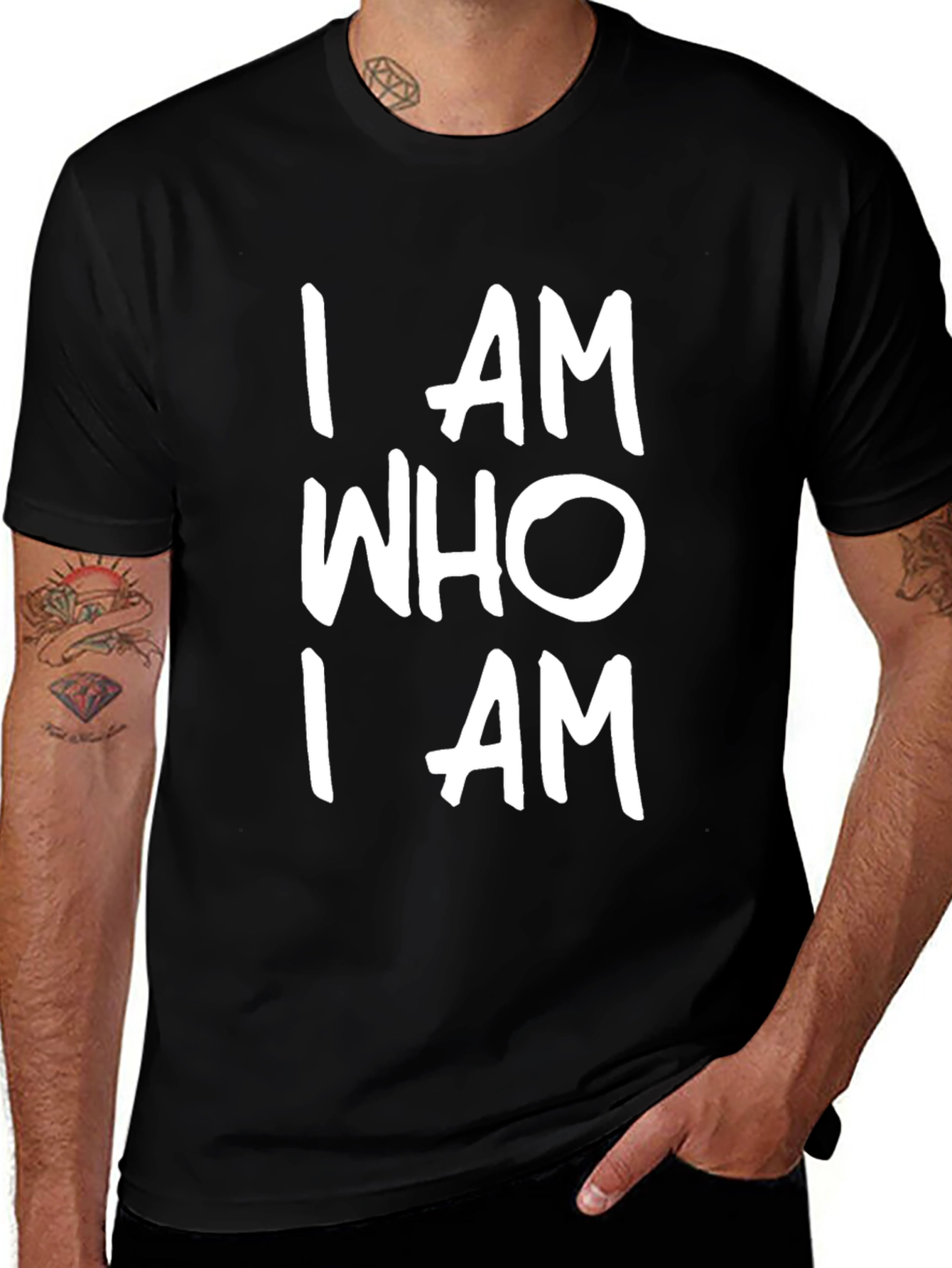 Variant 25 of I AM WHO I AM Graphic Tee - Bold Statement T-Shirt