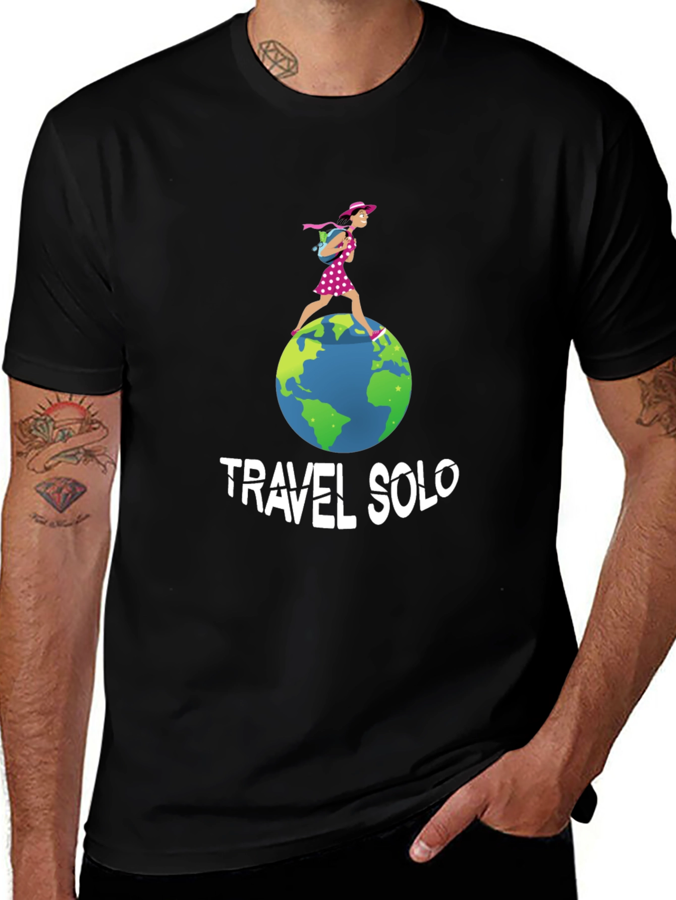 Travel Solo Graphic Tee - Adventure Shirt