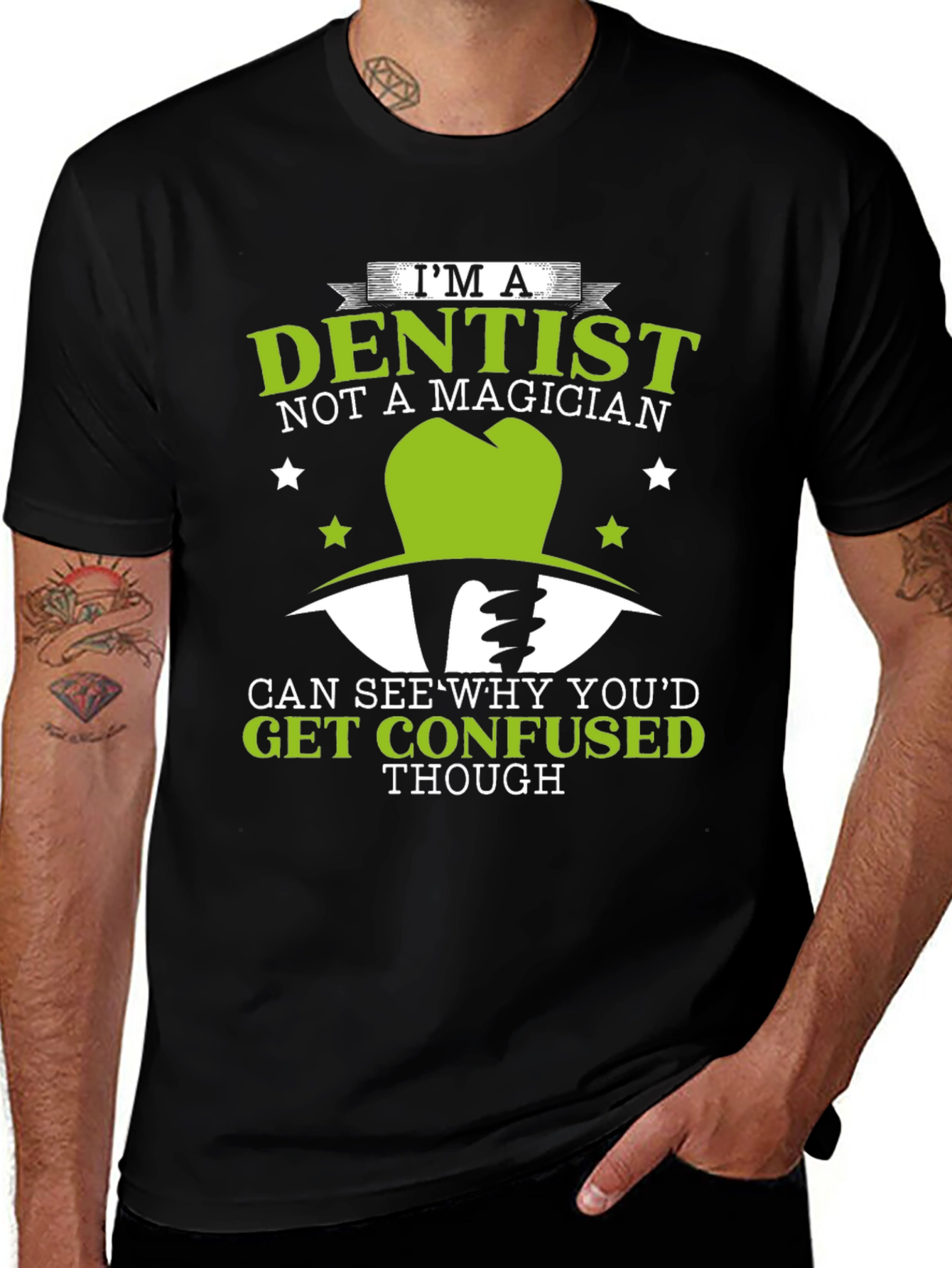Variant 30 of Dentist Not a Magician T-Shirt Funny Dental Tee