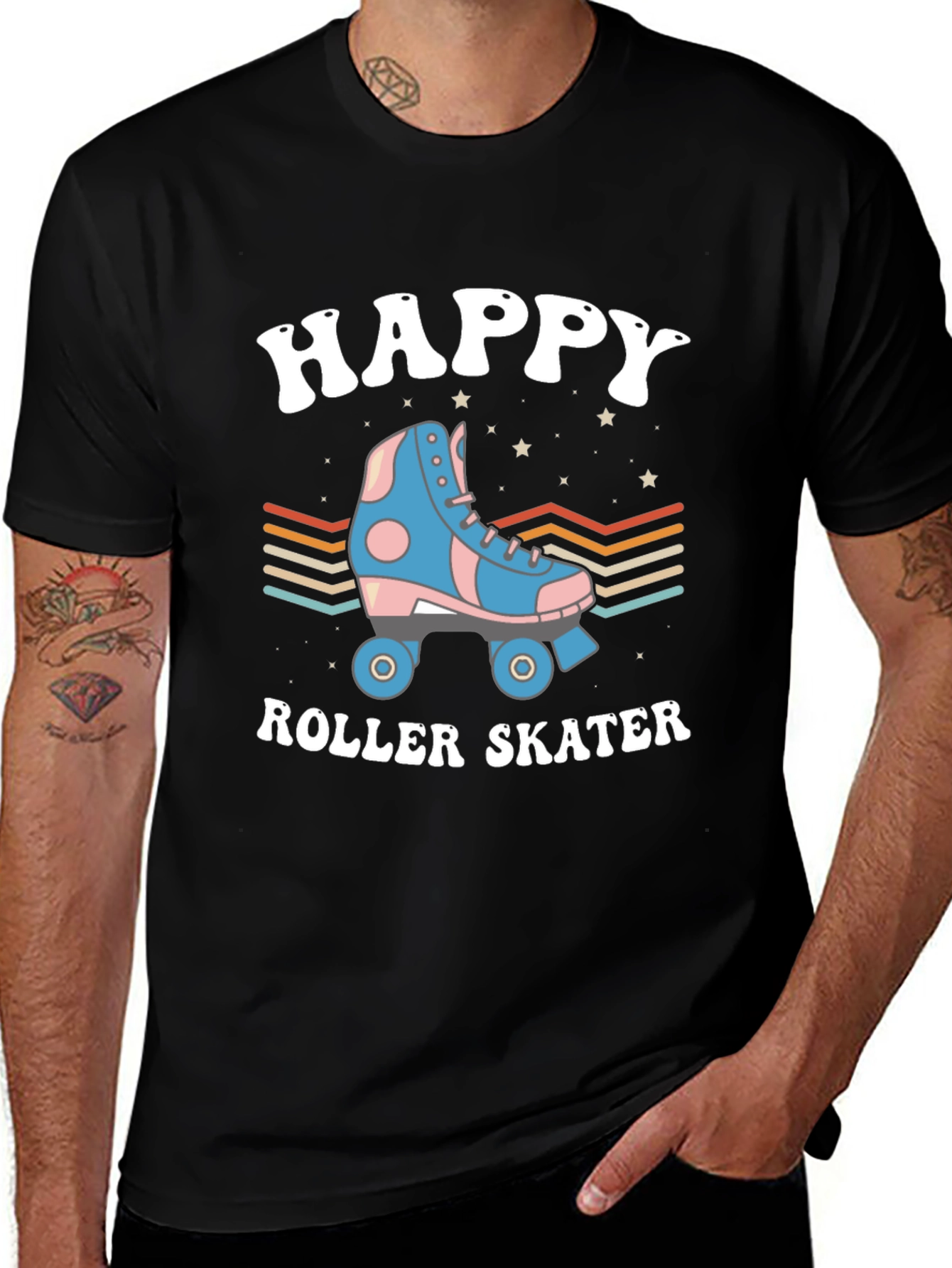 Variant 13 of Happy Roller Skater Graphic Tee