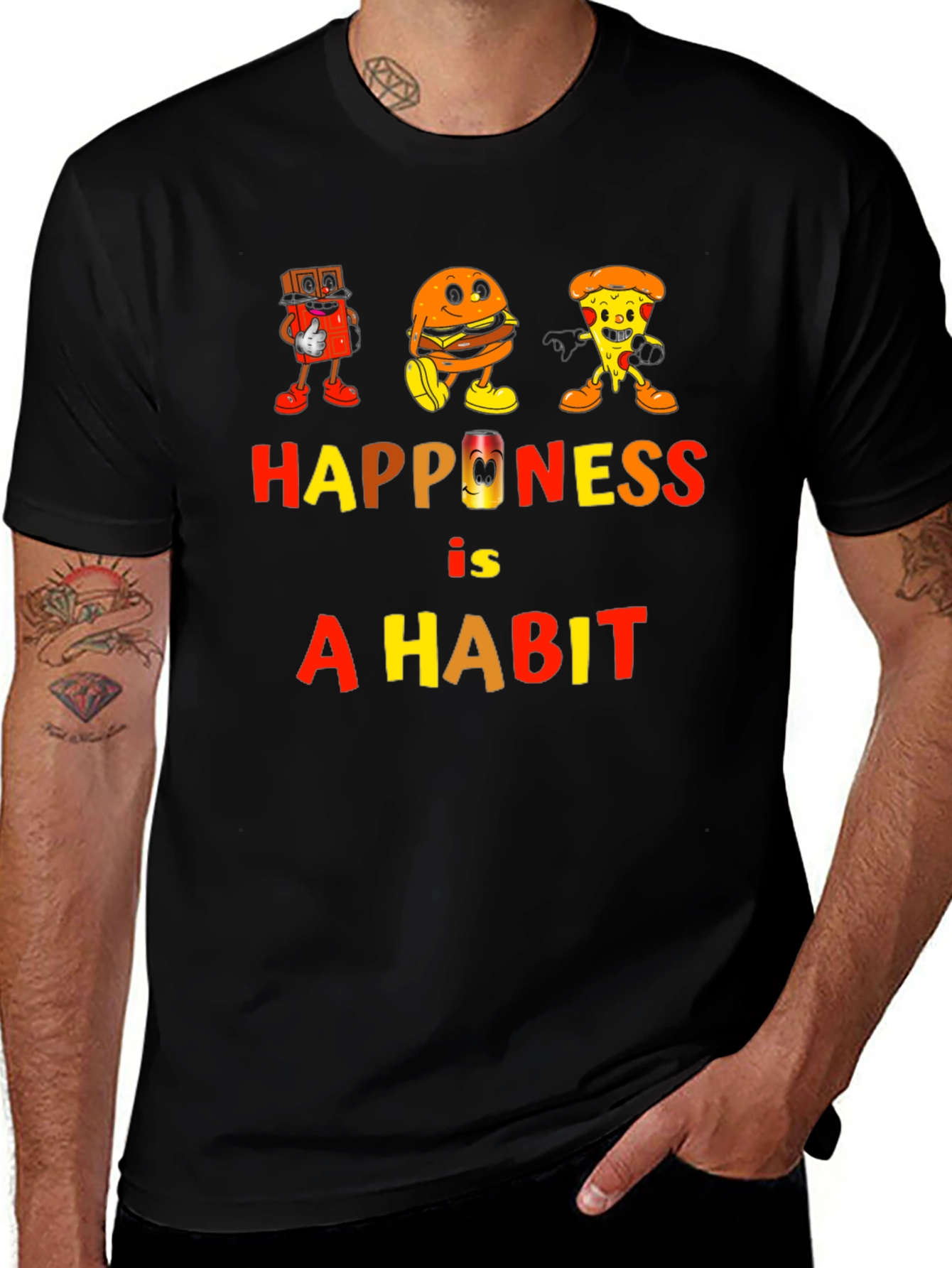 Happiness is a Habit Graphic Tee