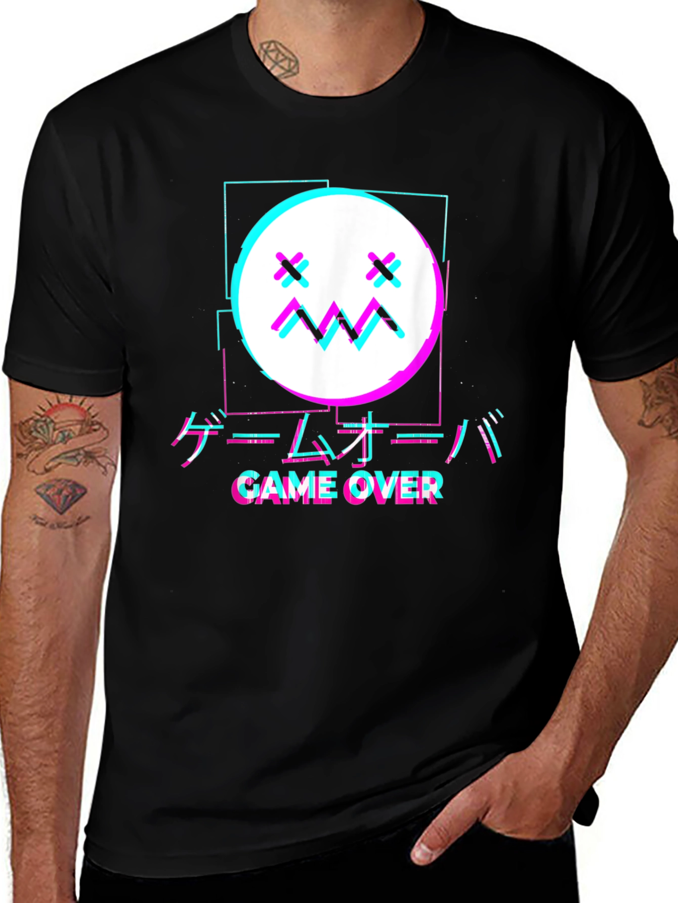 Variant 26 of Game Over T-Shirt - Anime Style
