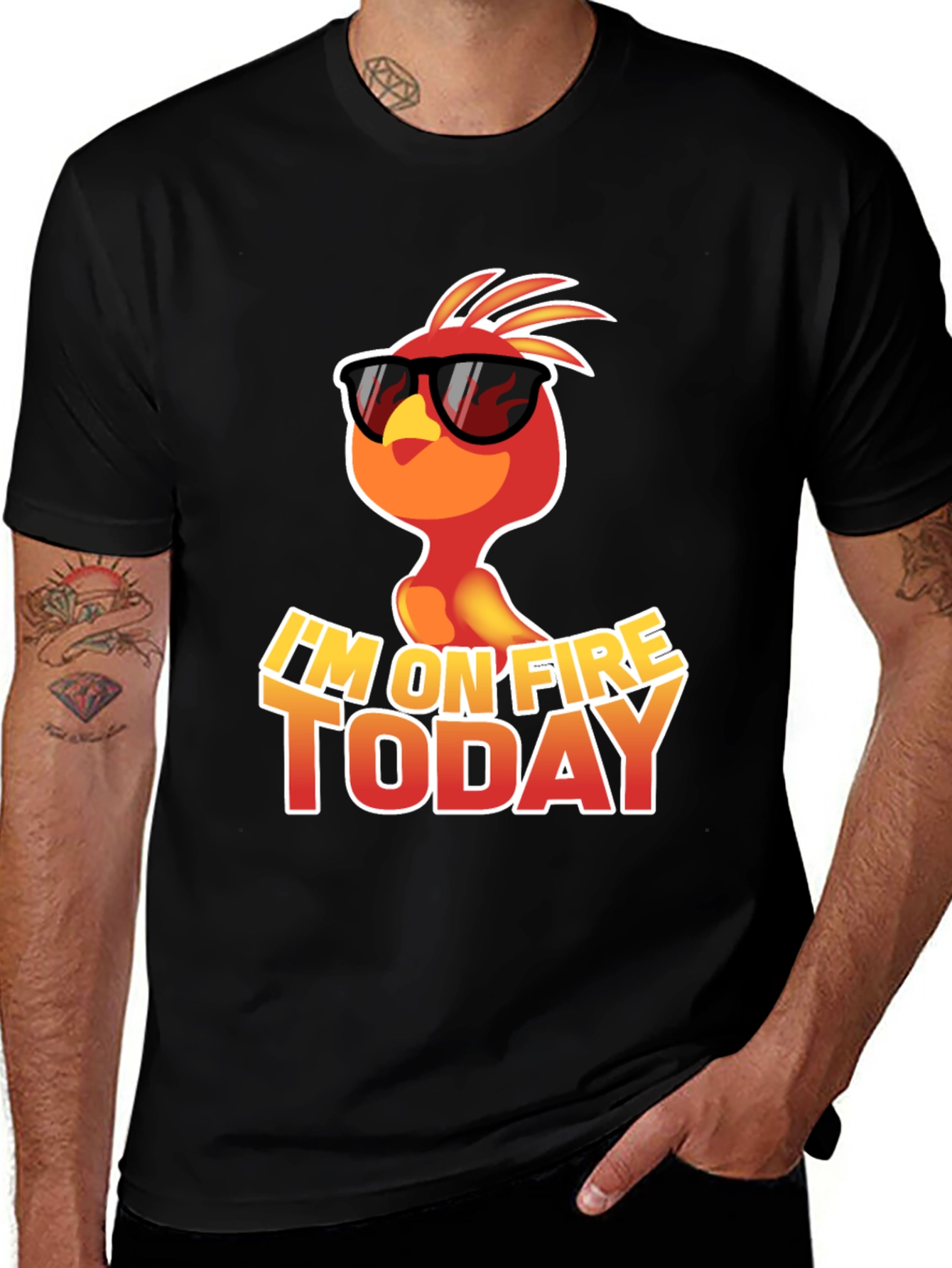 Variant 15 of I'm on Fire Today T-Shirt - Cool Phoenix Design