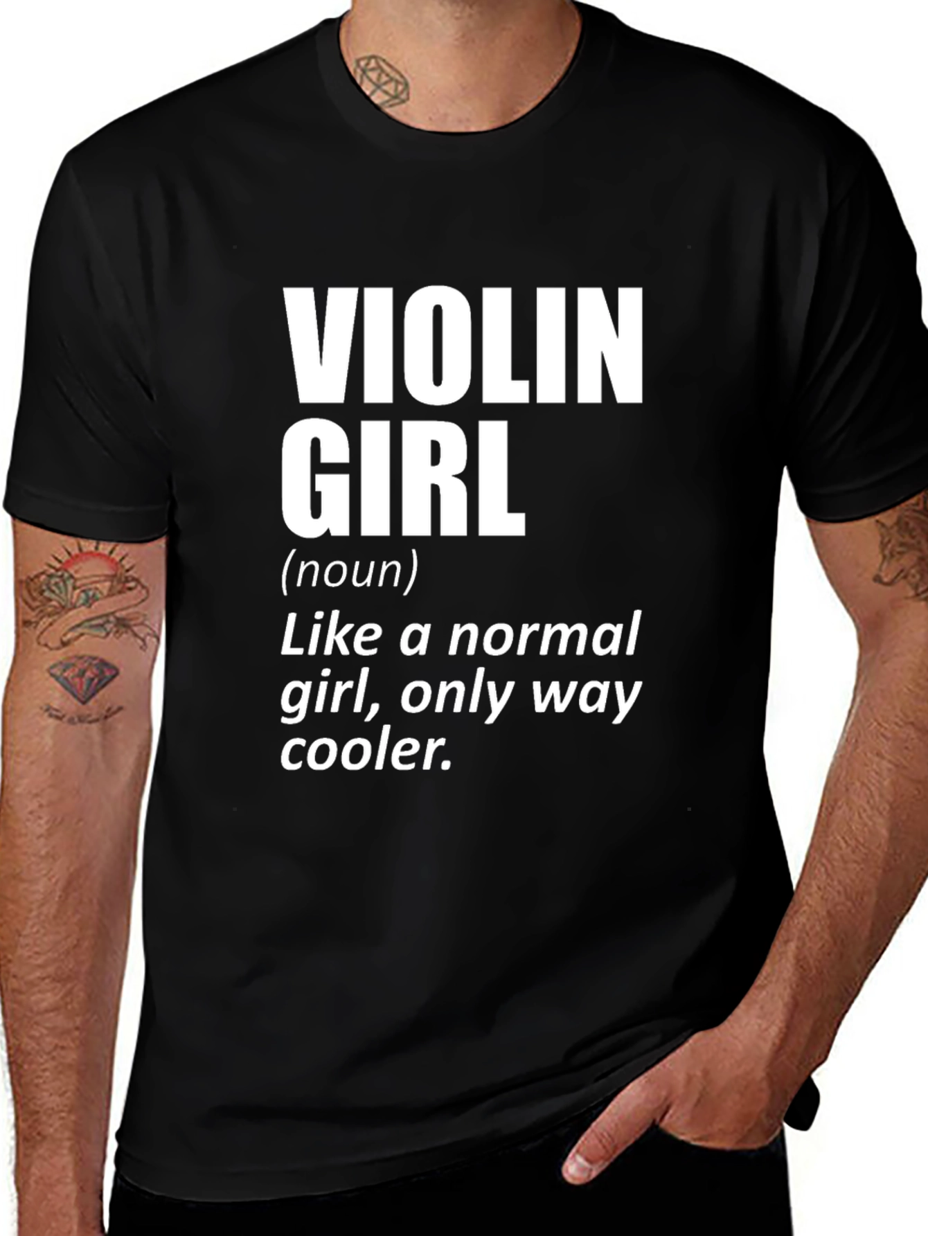 Variant 4 of Violin Girl Definition T-Shirt
