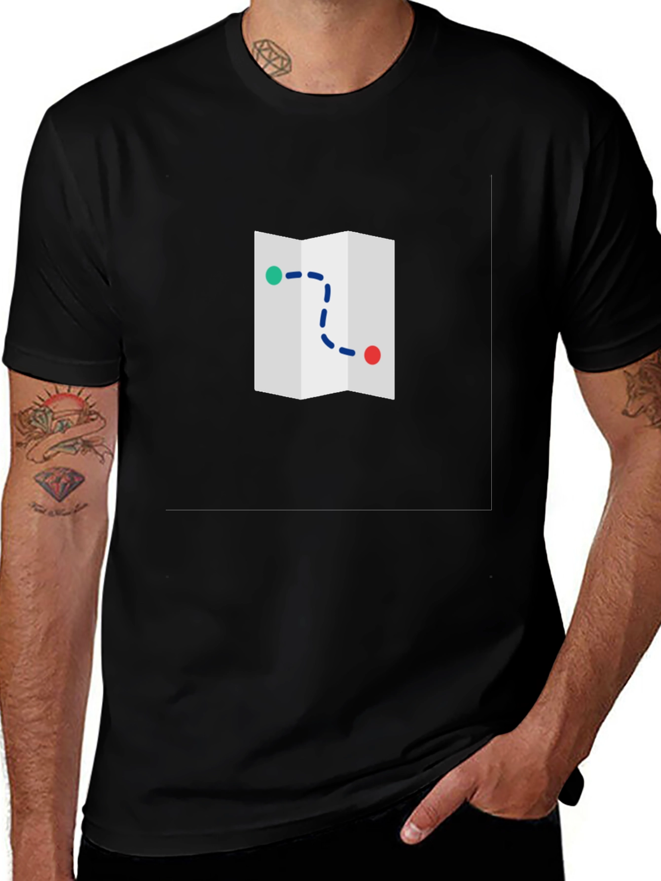 Road Map Graphic Tee