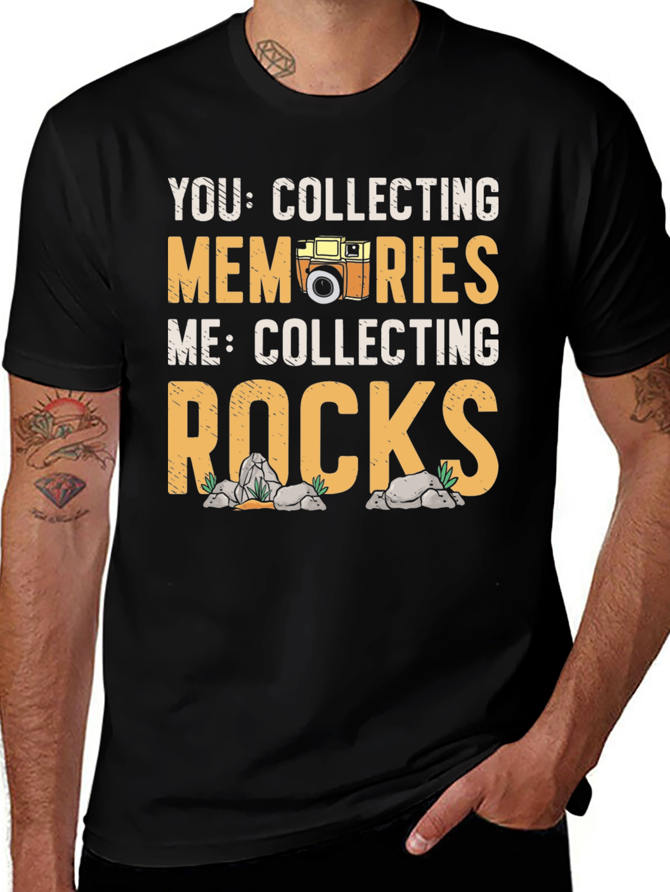 Variant 10 of Collecting Rocks Graphic T-Shirt