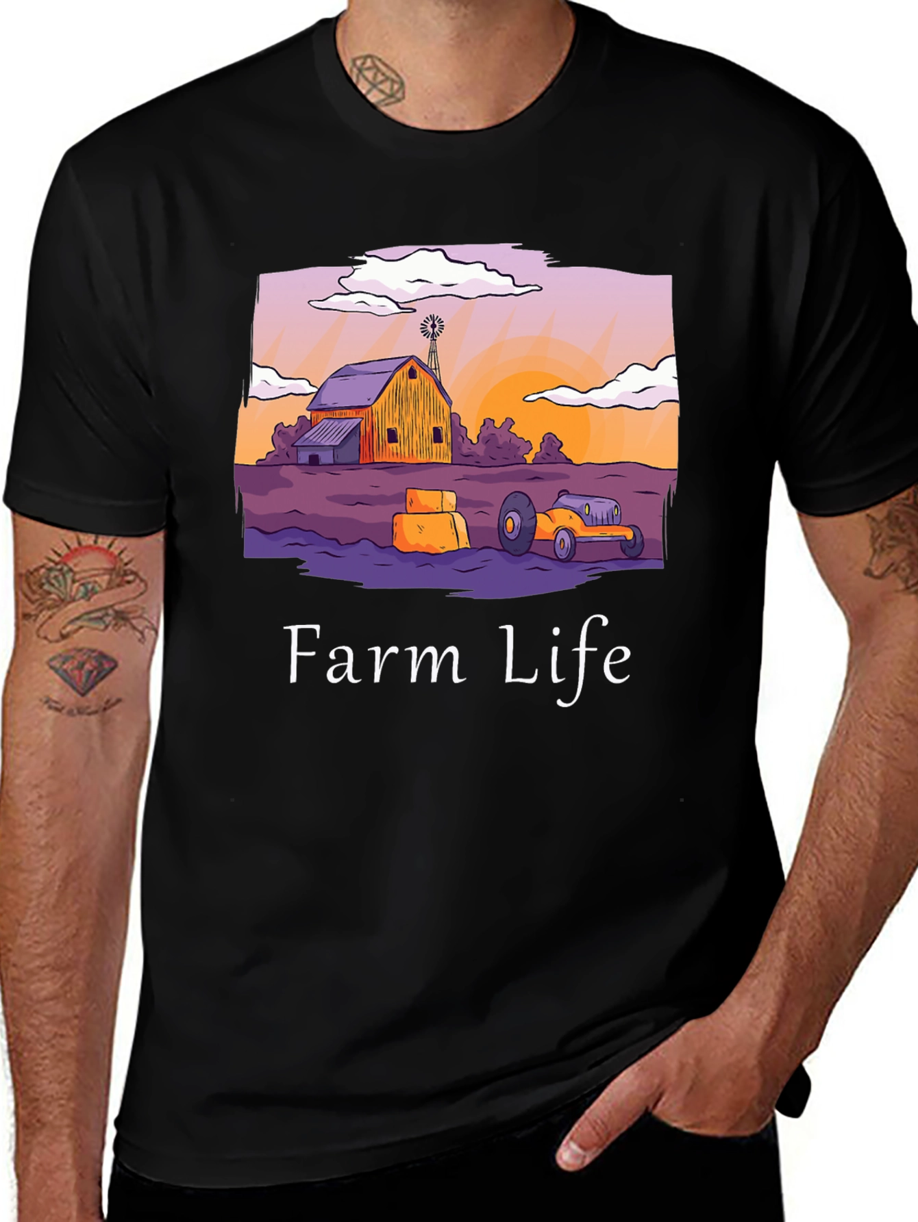 Farm Life Graphic Tee - Country Style T-Shirt