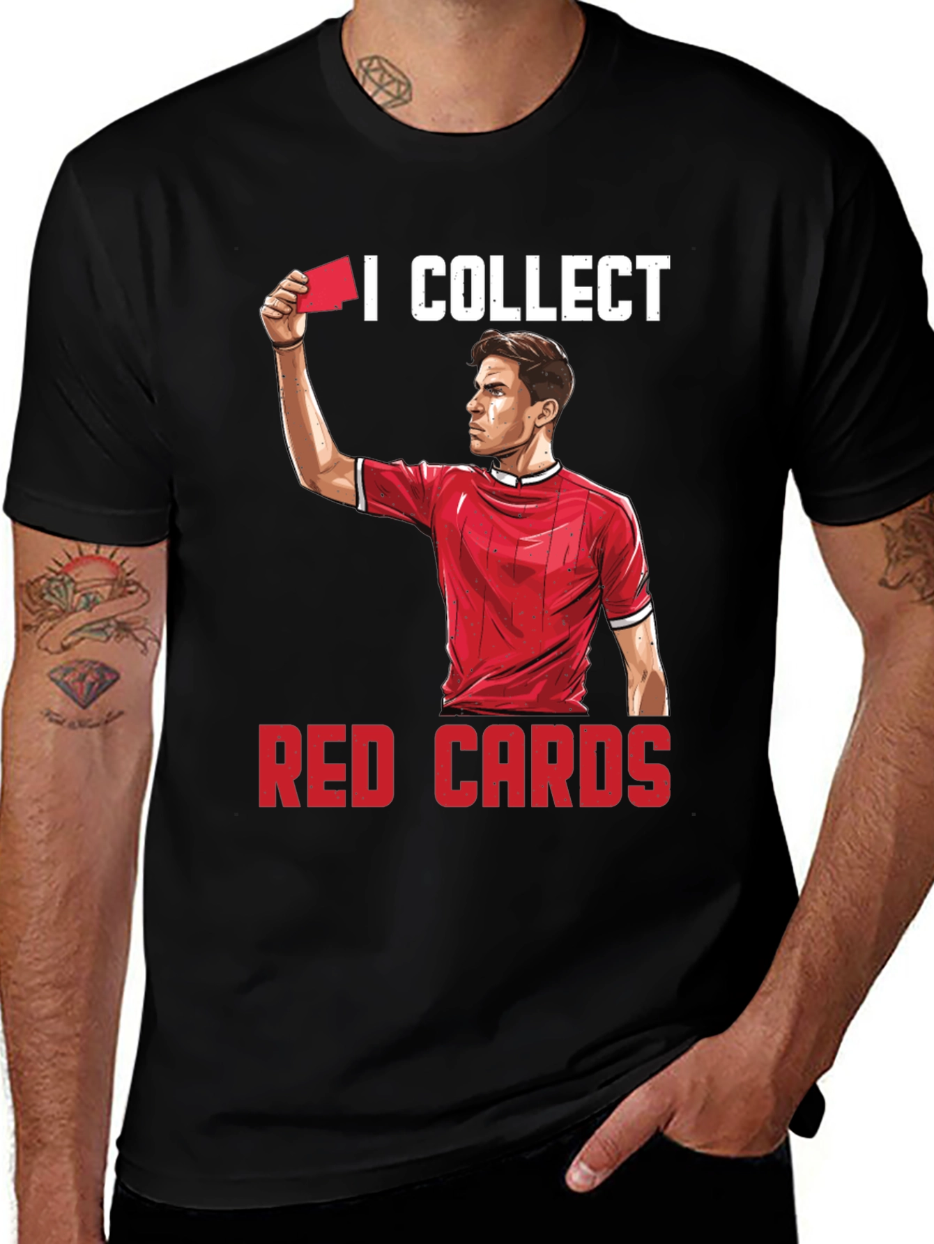 Variant 7 of I Collect Red Cards Funny Soccer T-Shirt