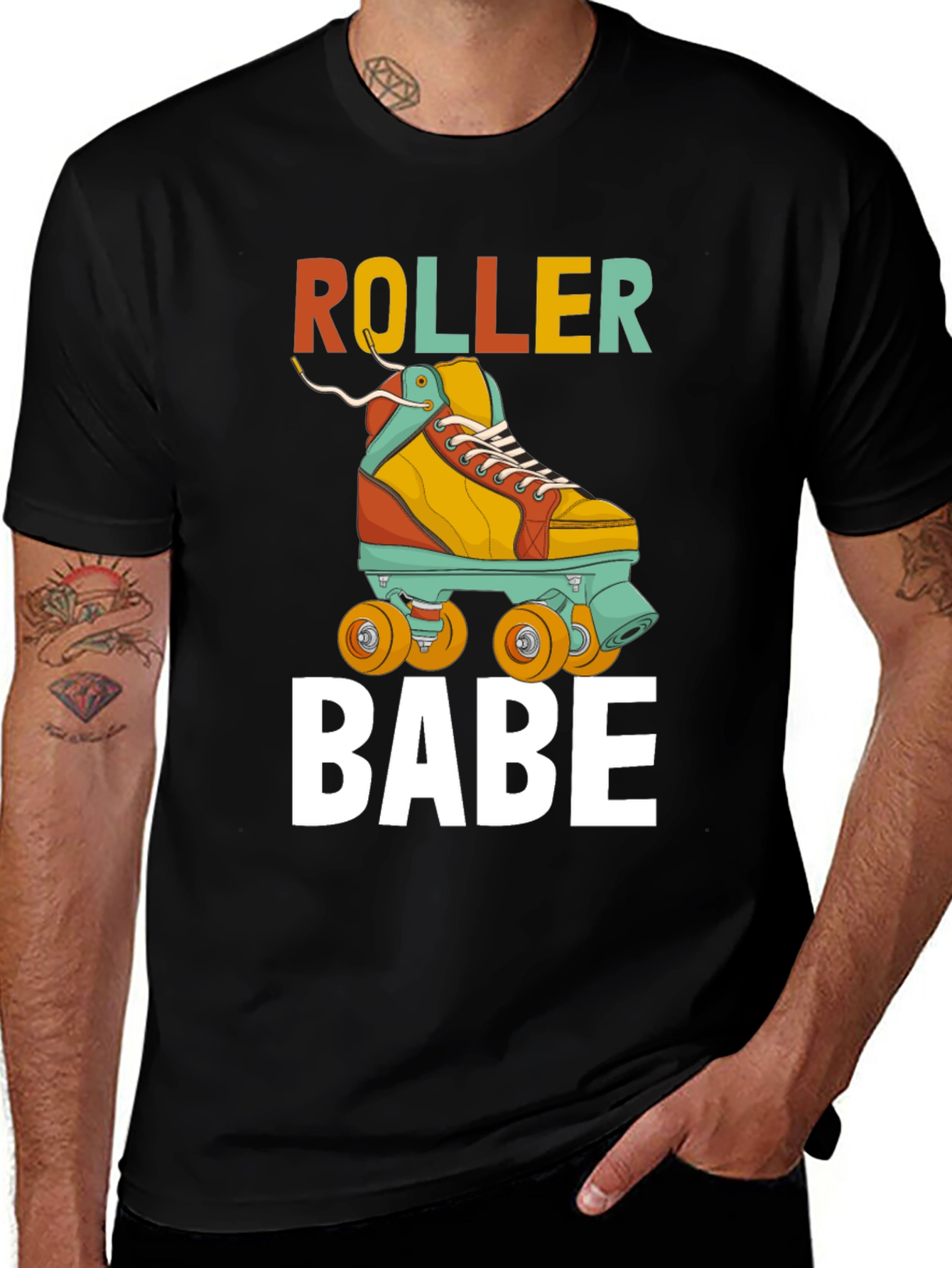 Variant 14 of Retro Roller Babe T-Shirt 