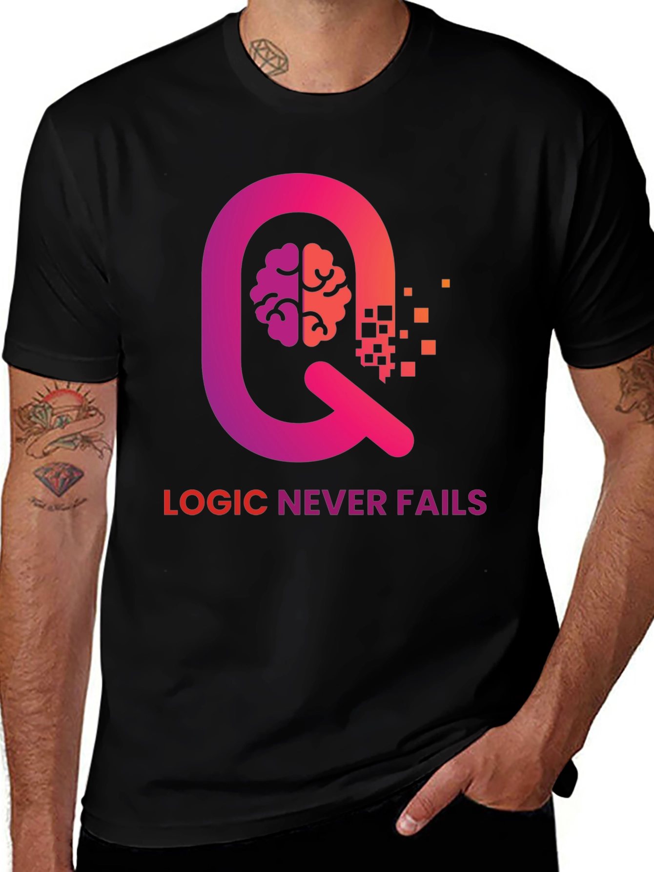 Variant 16 of Logic Never Fails Graphic Tee