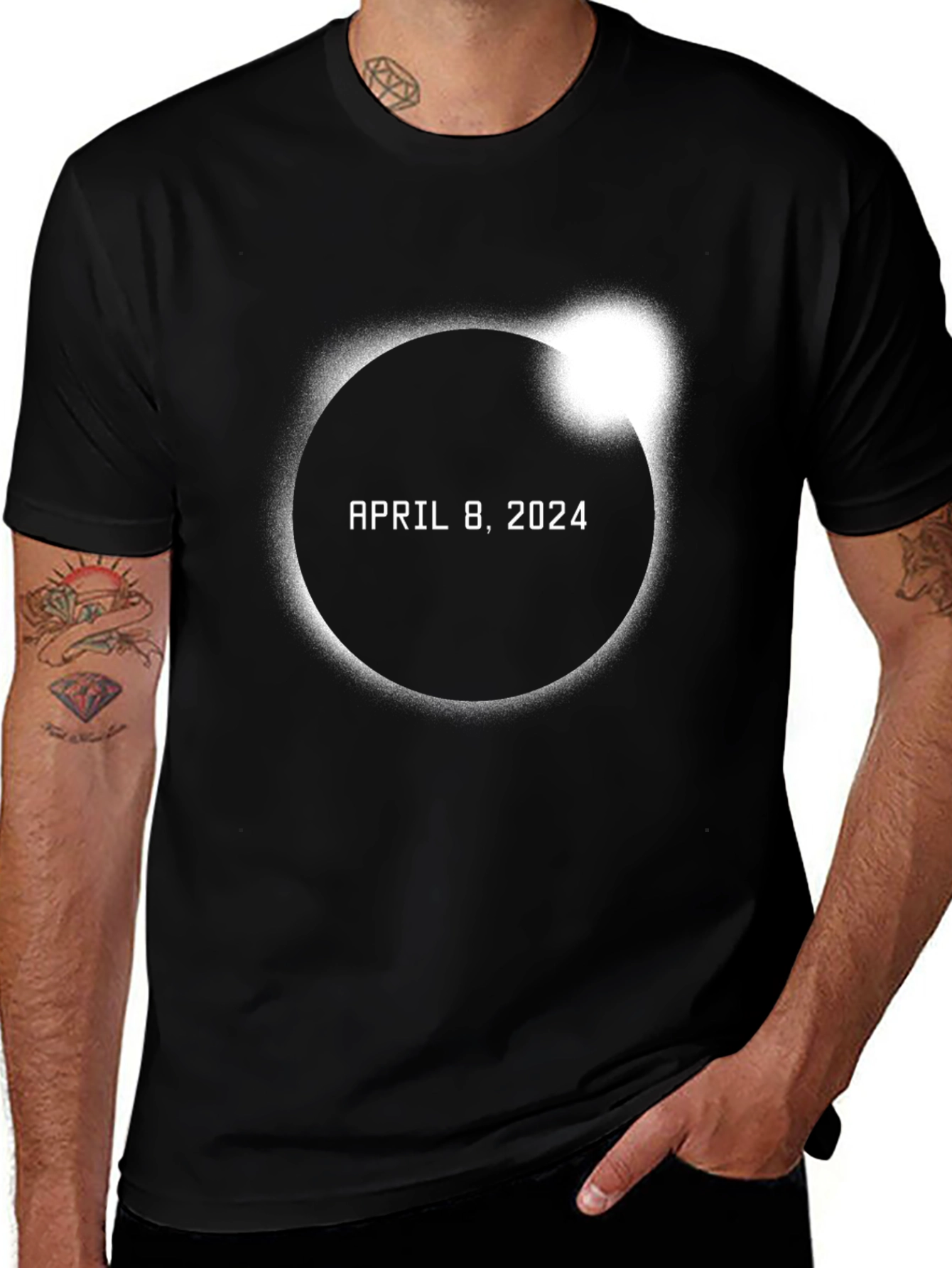 Variant 7 of Total Solar Eclipse April 8 2024 T-Shirt