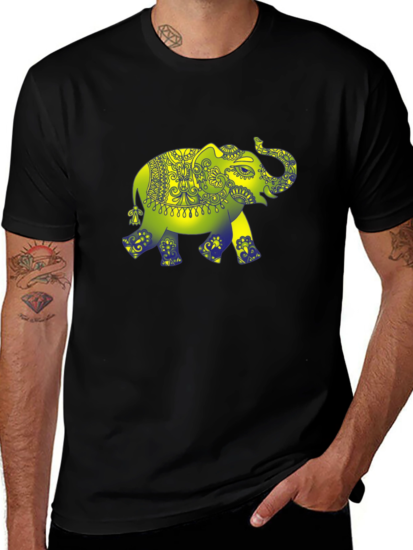 Variant 30 of Elephant Graphic Print T-Shirt