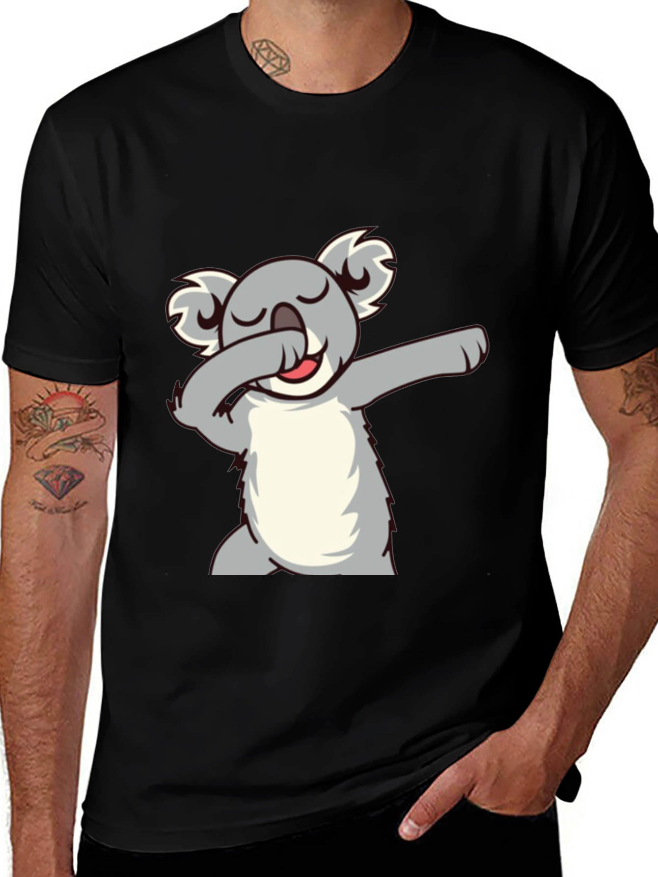 Variant 24 of Koala Dabbing Graphic T-Shirt - Soft Cotton Blend