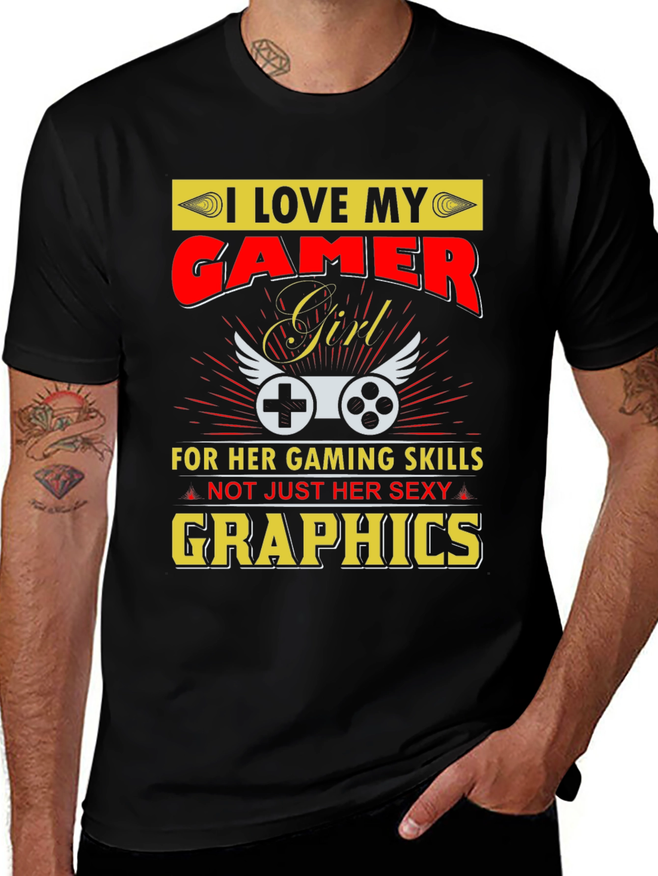 Variant 23 of I Love My Gamer Girl T-Shirt