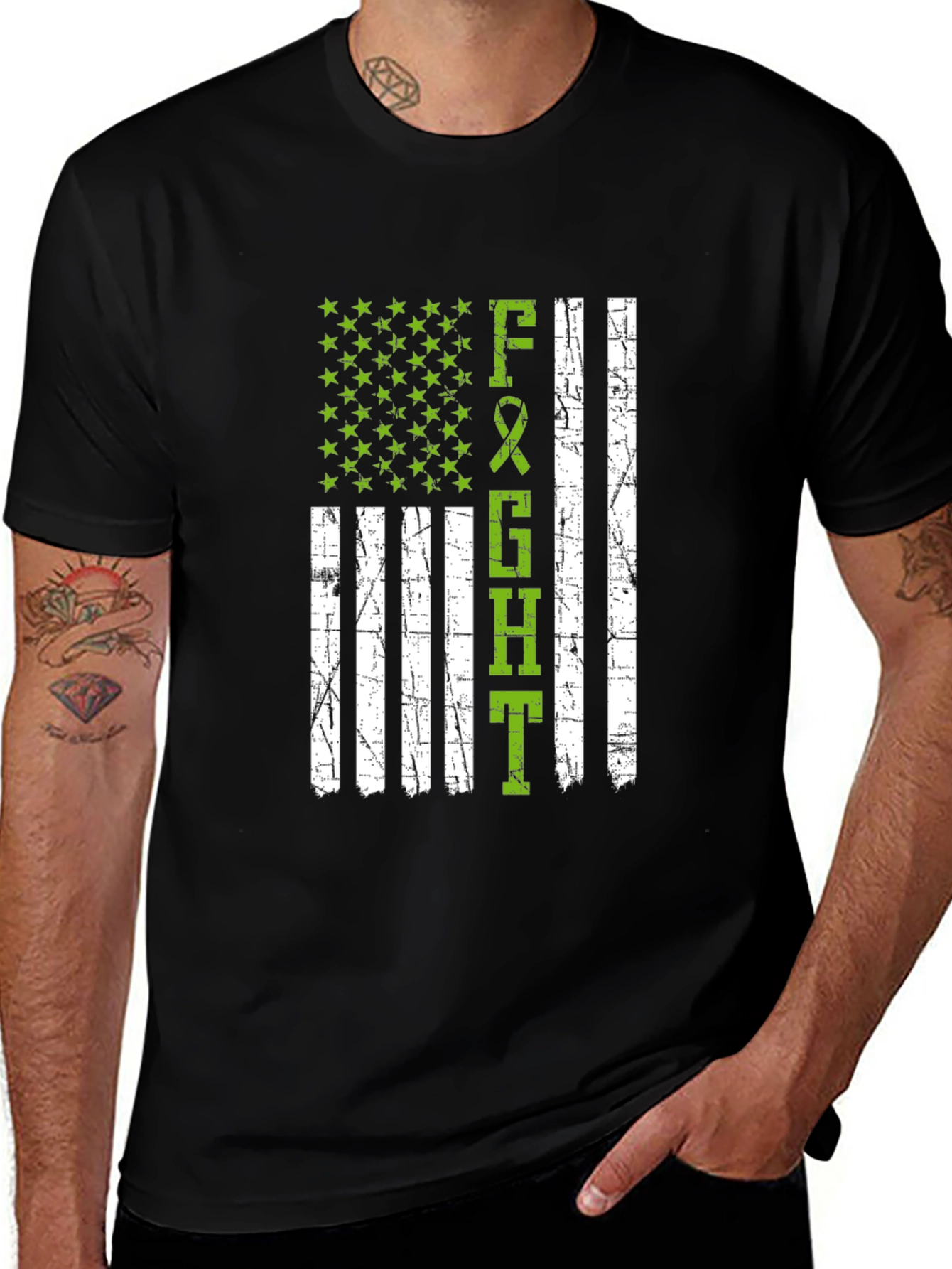 Variant 24 of Fight T-Shirt - American Flag Style