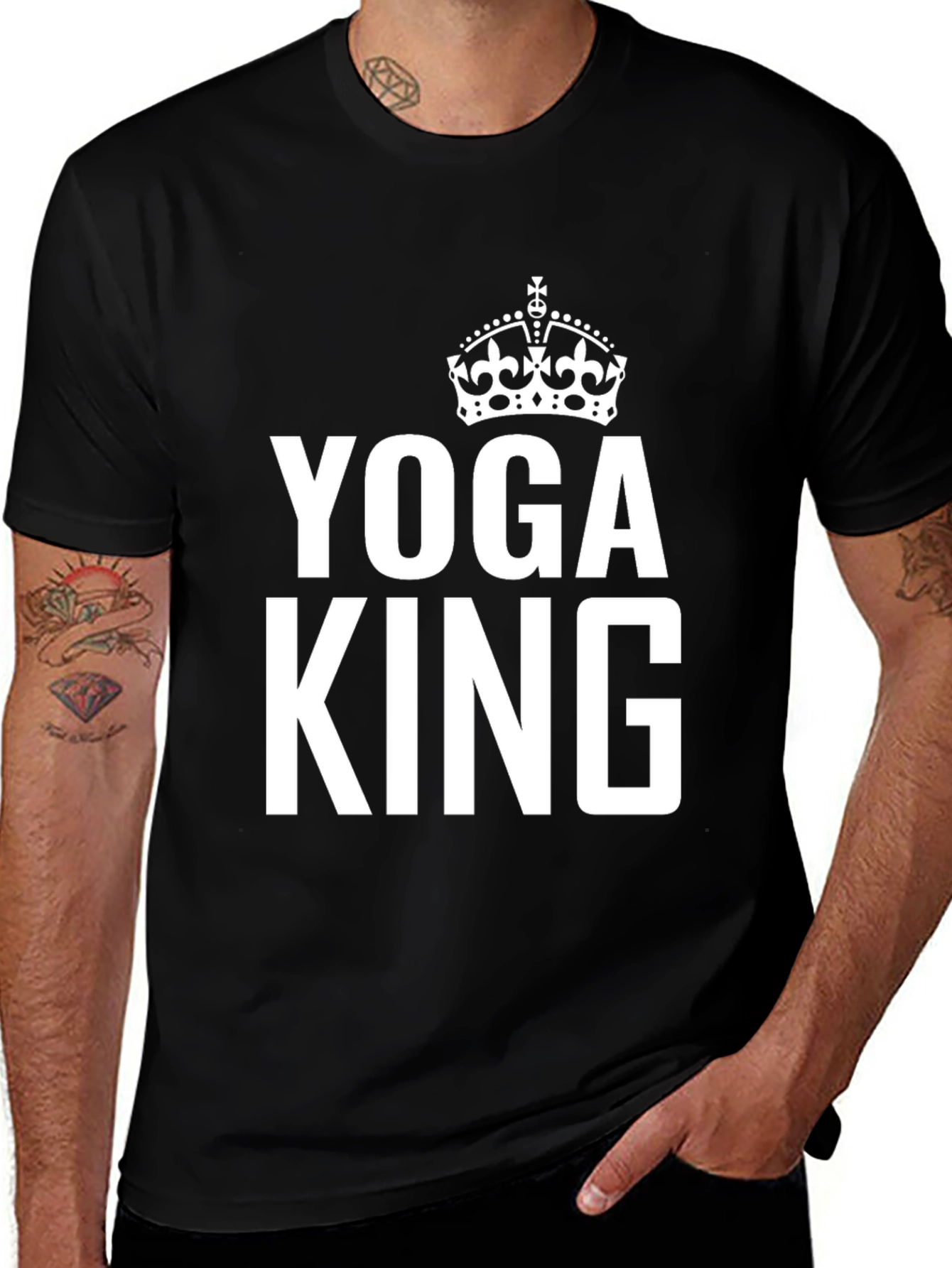 Variant 28 of Yoga King Graphic T-Shirt