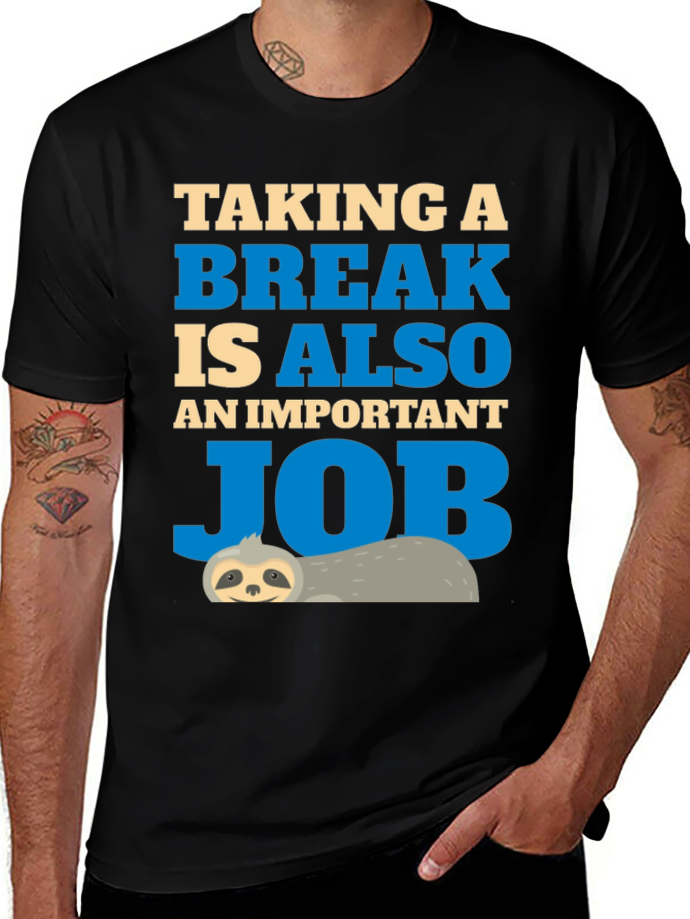 Variant 26 of Taking a Break T-Shirt Sloth Job Relax