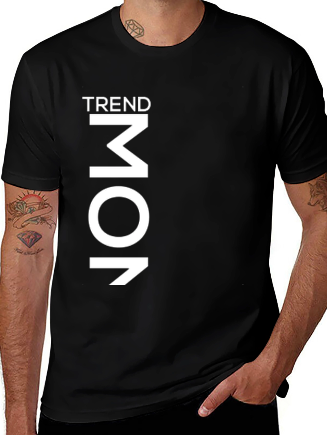 Variant 19 of Trendy Black Graphic Tee