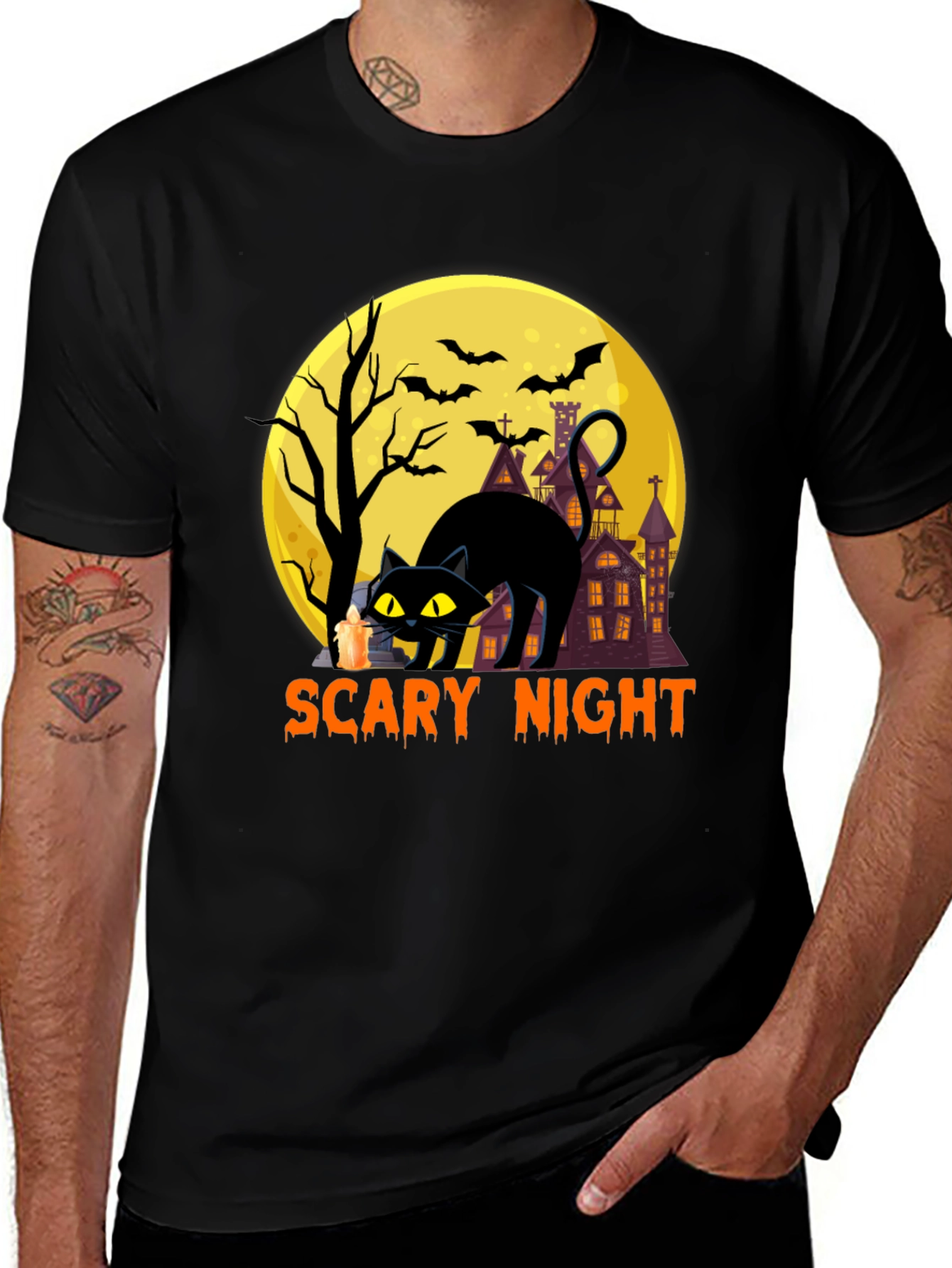Scary Night Halloween T-Shirt