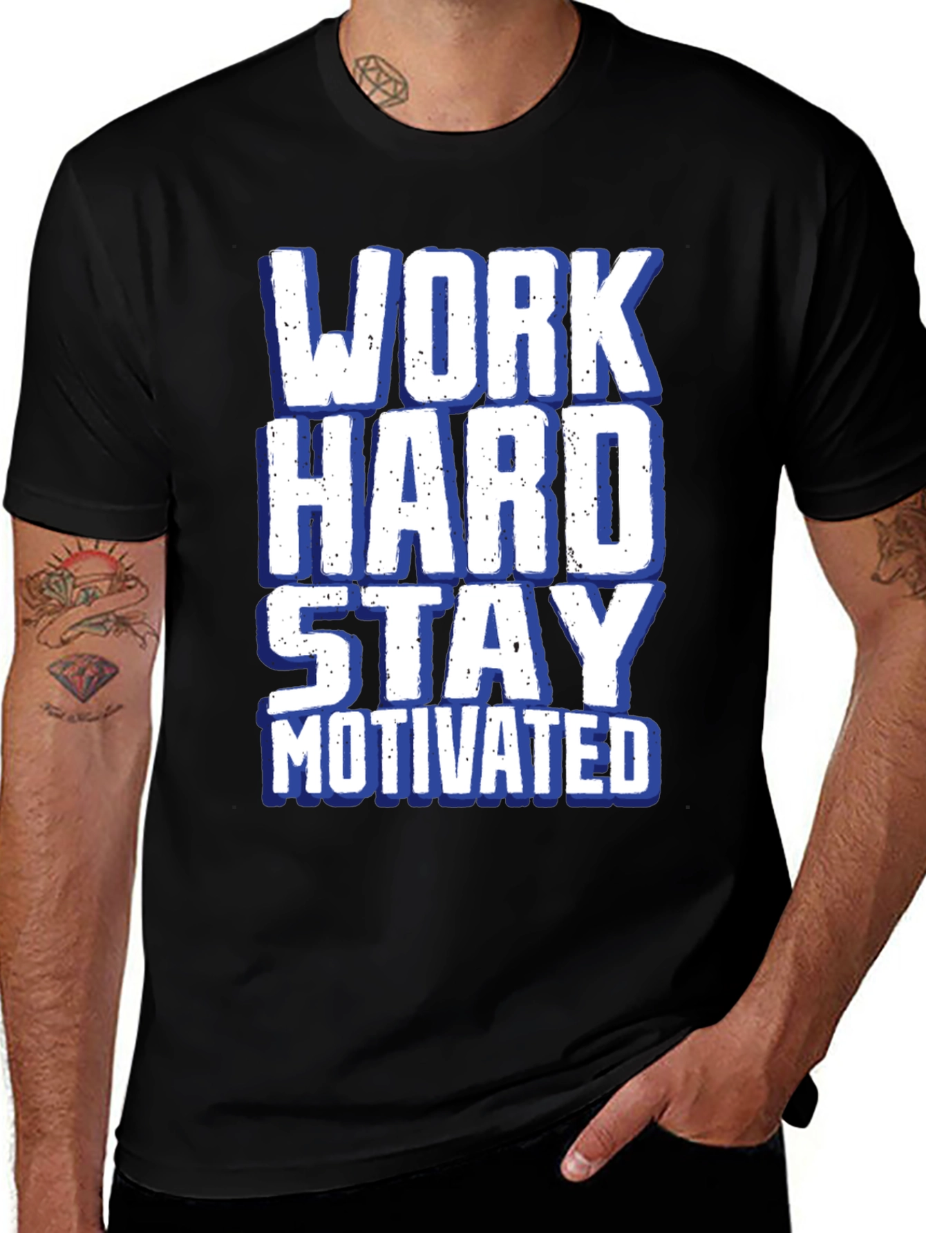 Variant 20 of Work Hard Stay Motivated Graphic T-Shirt
