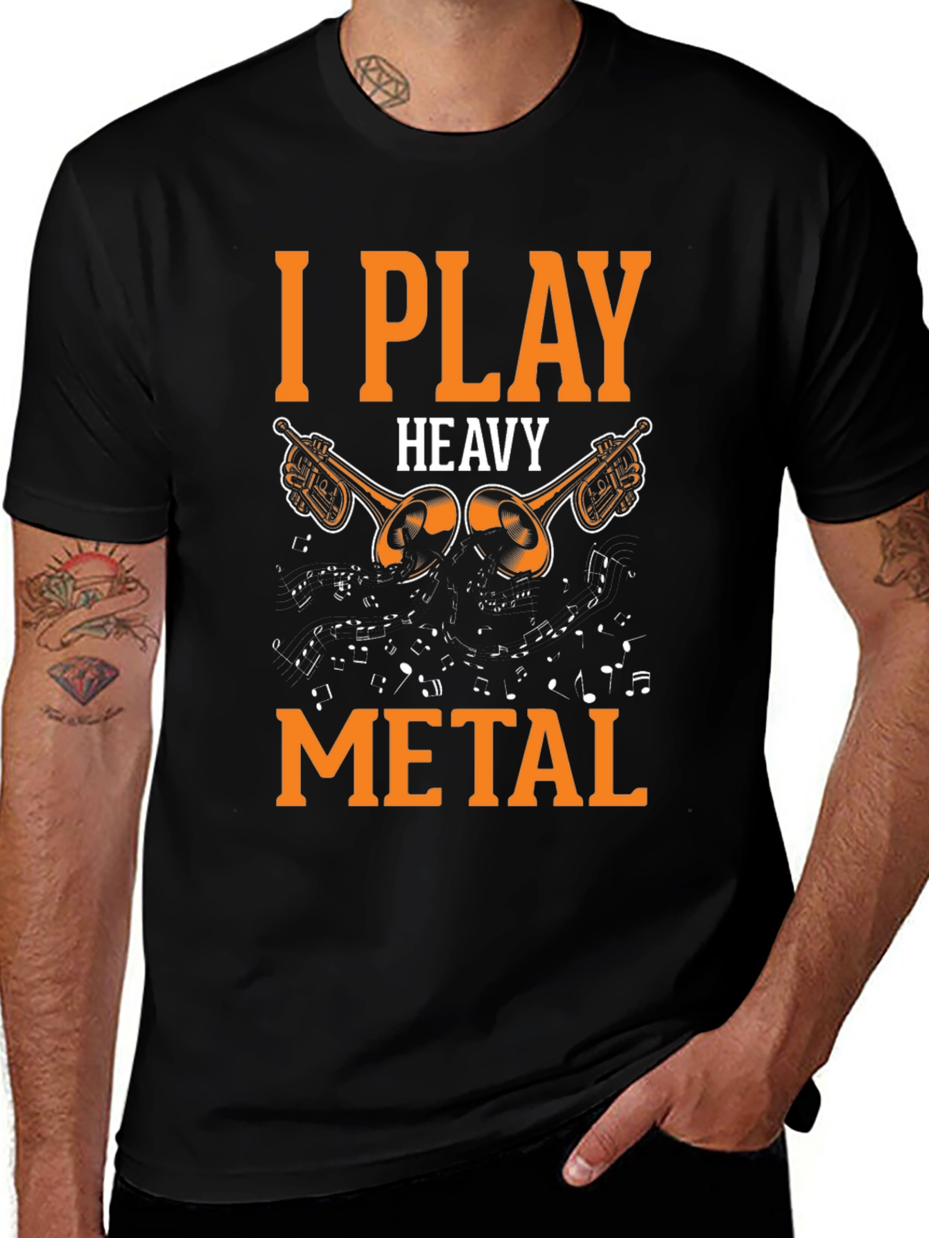 Variant 30 of I Play Heavy Metal Graphic Tee