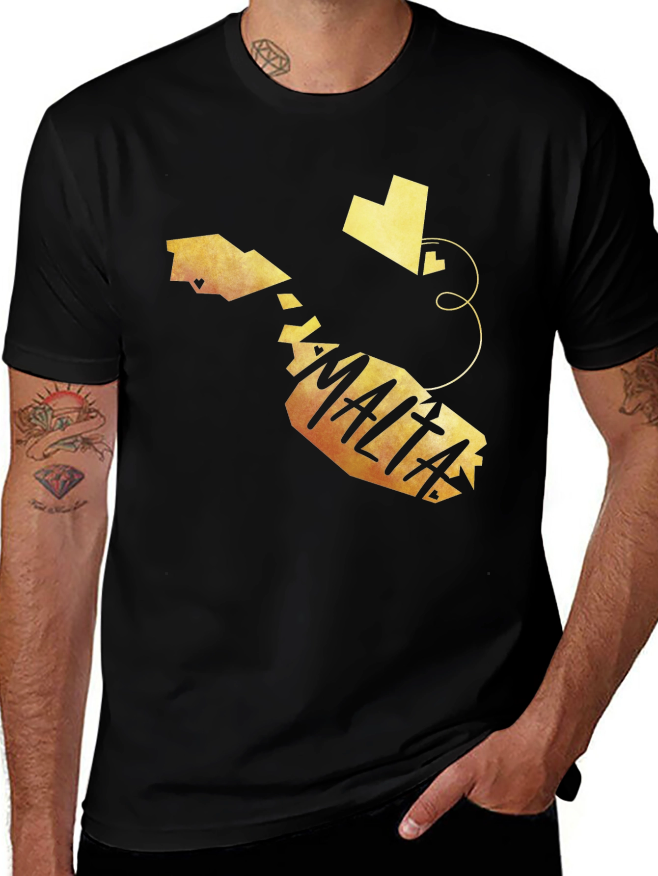 Malta Map T-Shirt - Unique Island Souvenir Tee