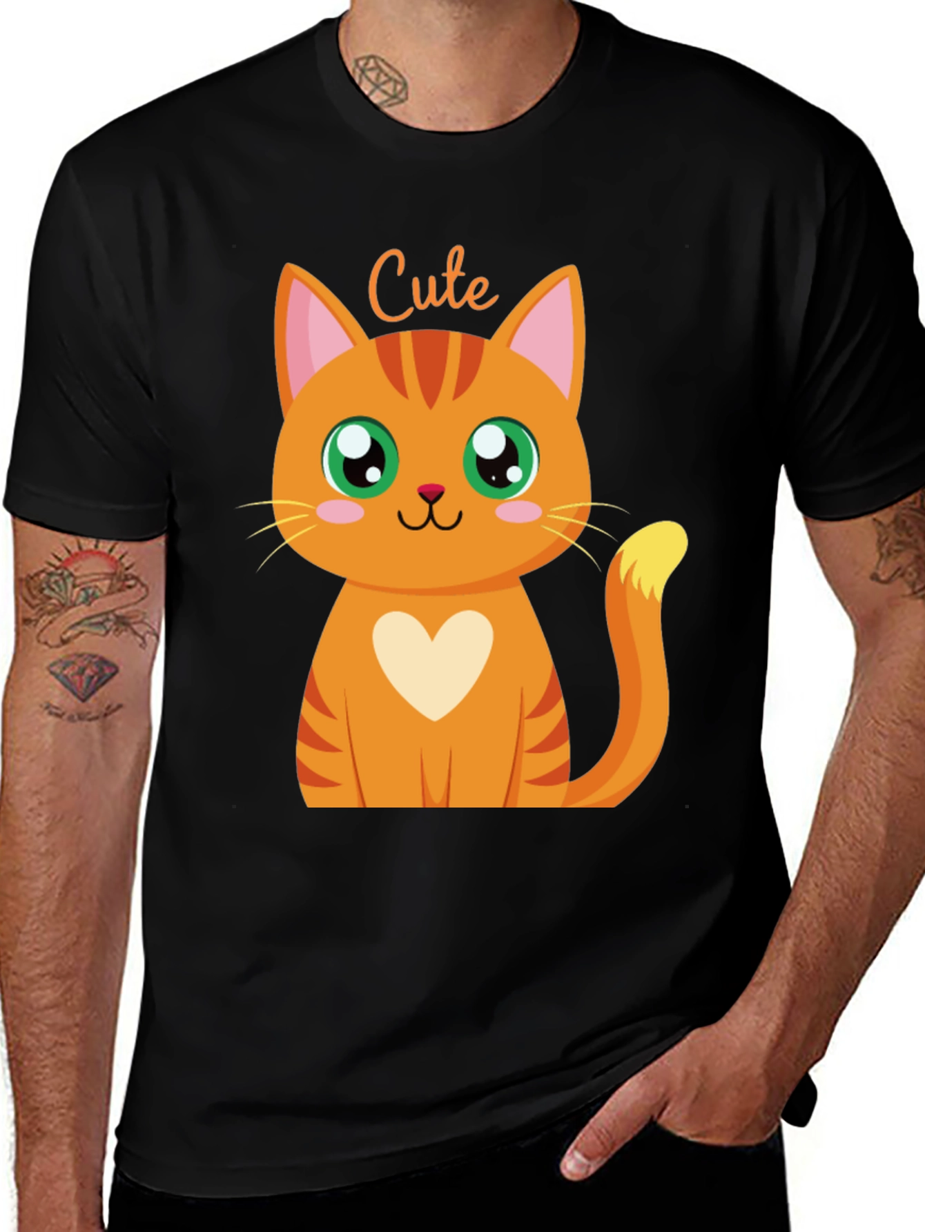 Variant 16 of Cute Kitten Graphic Tee - Soft Cotton Blend